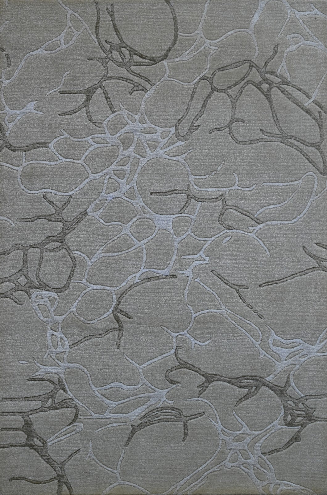 Modernes Handgeknüpfter Wolle 120x180 Vintage Creme Wohnzimmer Teppich SH146