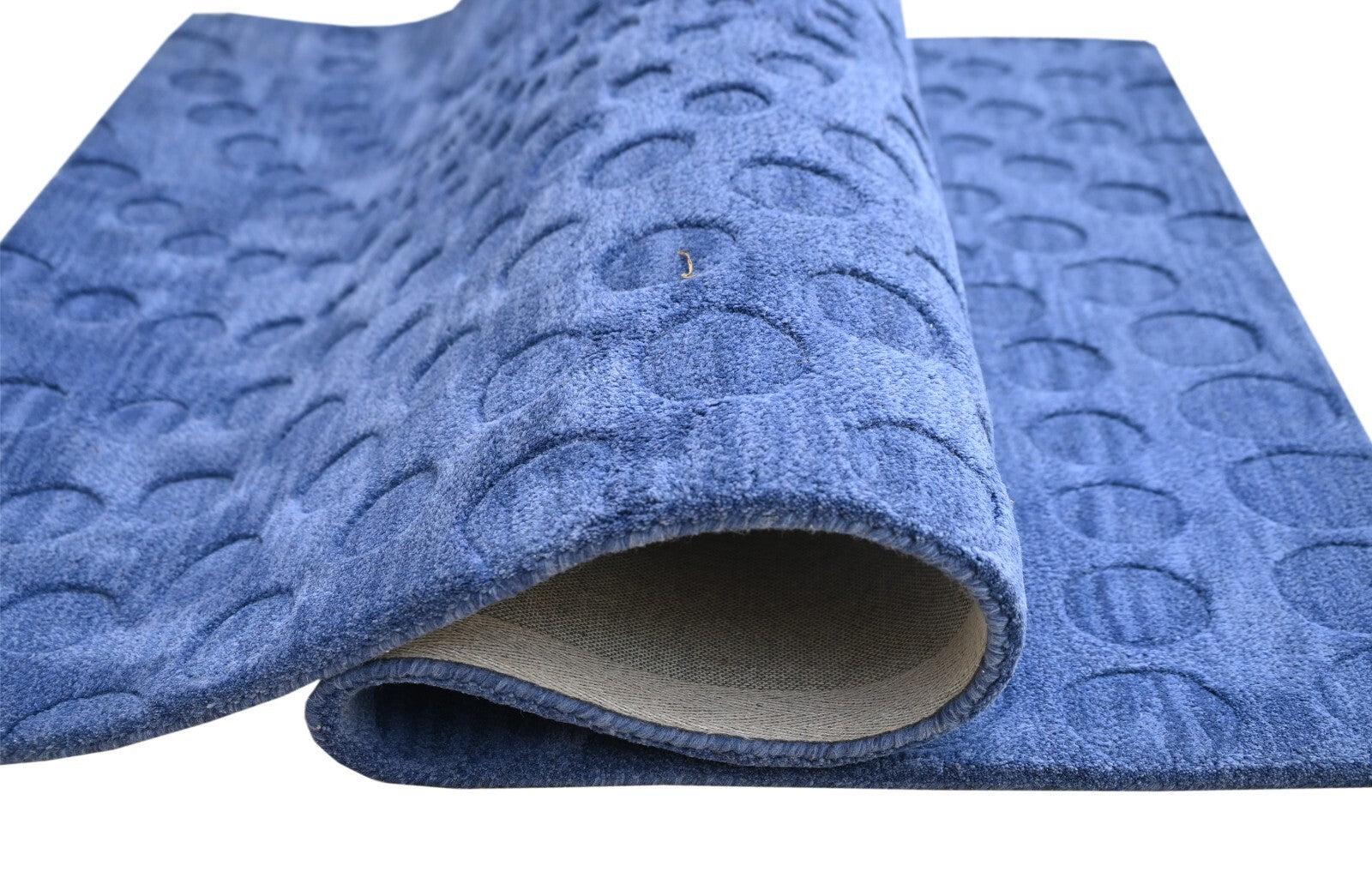 Handgetufteter Wolle teppich 120x180 blau Modern Wohnzimmer SH207