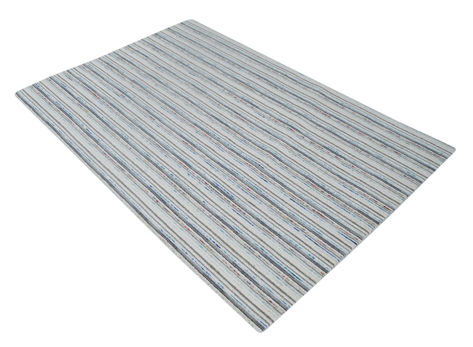 Handgewebter Teppich 160x230 Multi Glanzoptik Wolle Wohnzimmer SH136