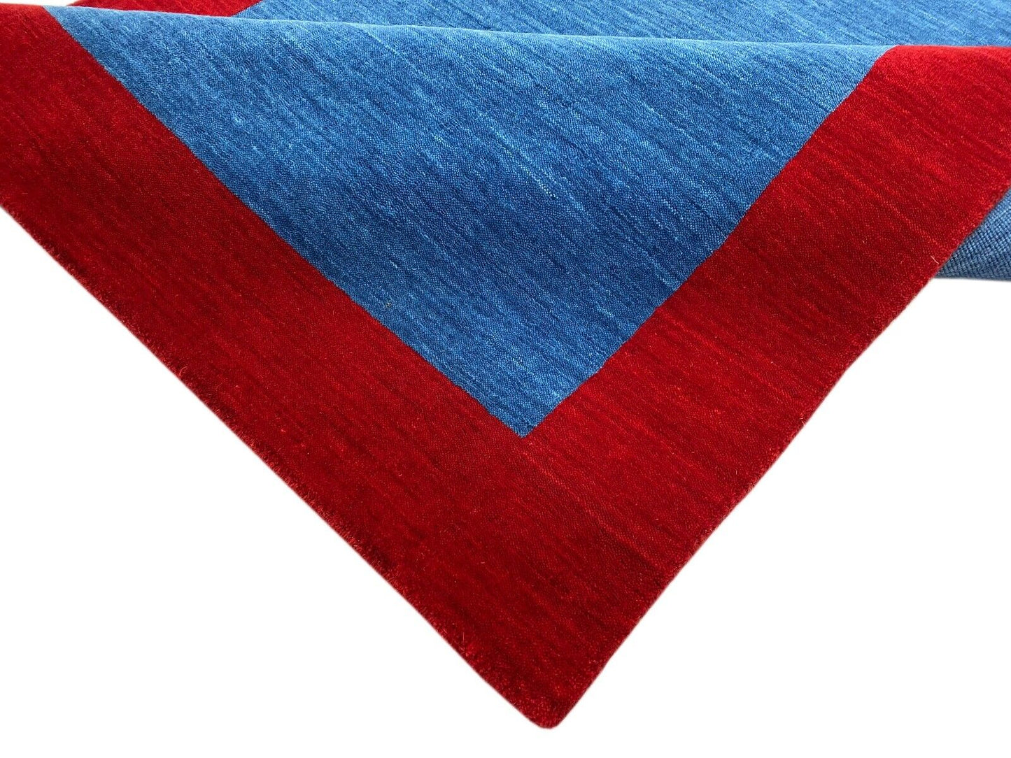 Turquoise Rot Teppich 100% Wolle Gabbeh 120x180 cm Handgewebt Home Deko WR155
