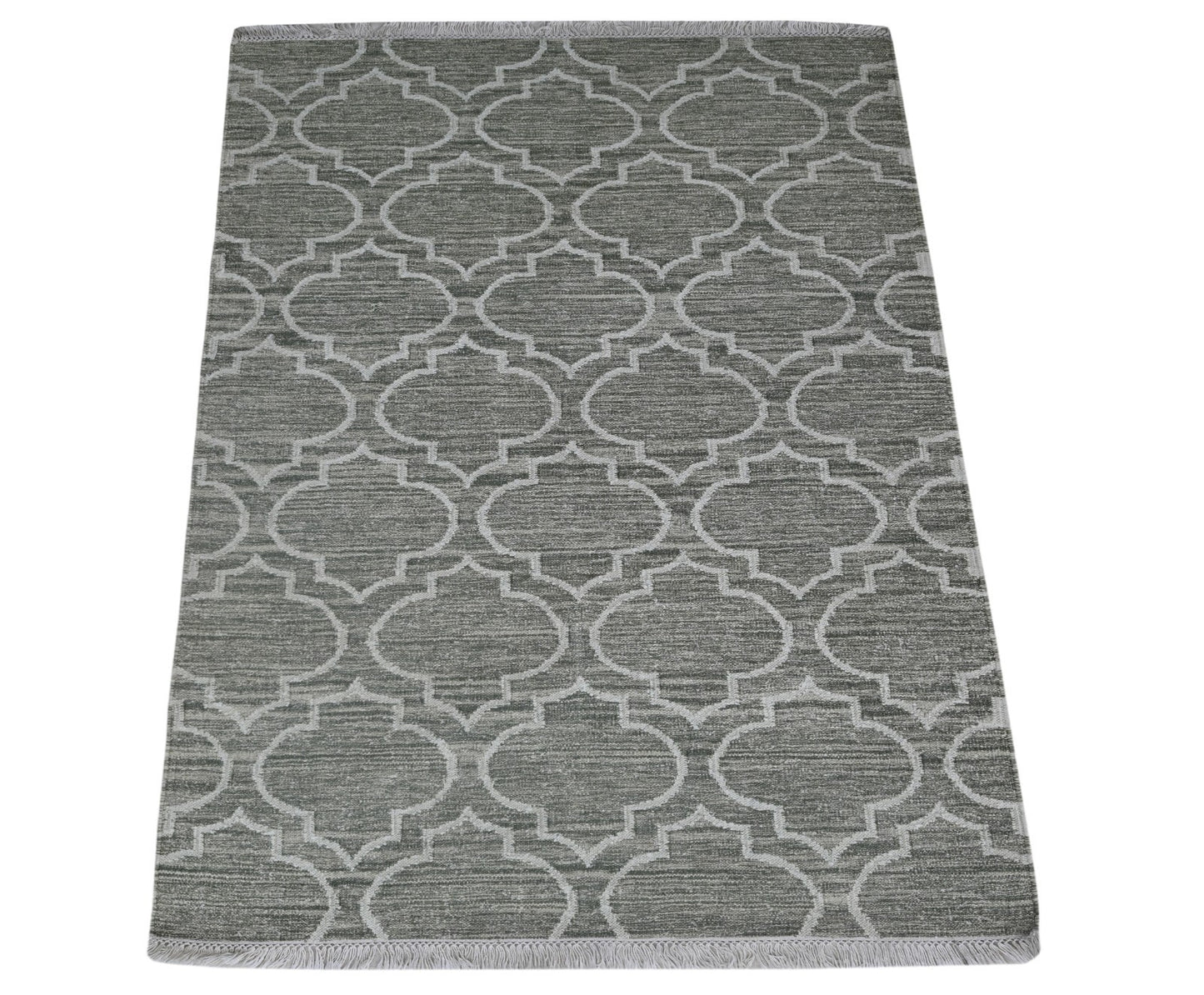 Bunter Wollteppich 120x180 cm Handgefertigt Modern Teppich sh197