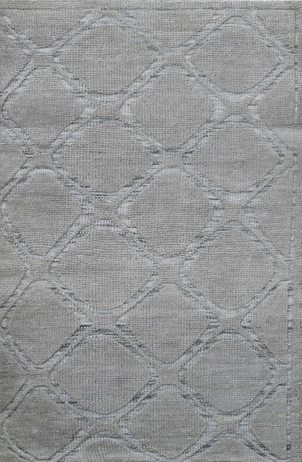 Modernes Handgeknüpfter Wolle 90x150 Compatible with Vintage grau Wohnzimmer Teppich SH184