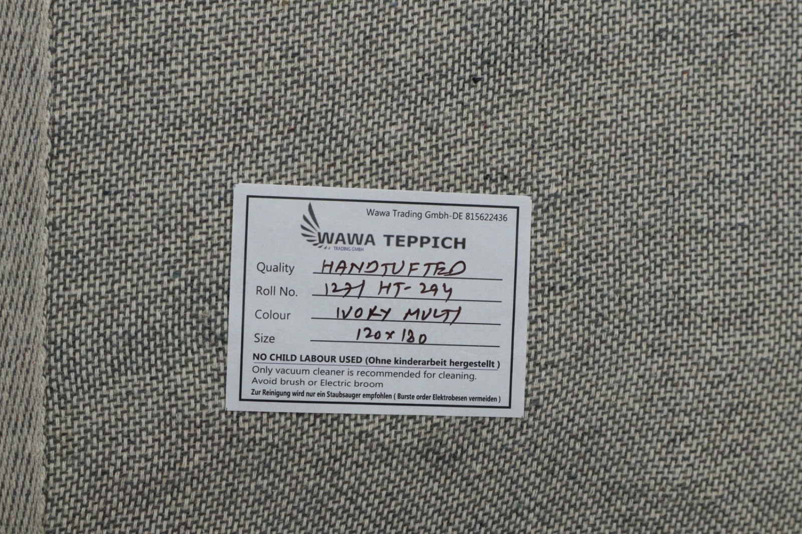 Wollteppich Bunt Berber Muster Marokko Stil Handgetuftet 120x180 cm 170X240 cm