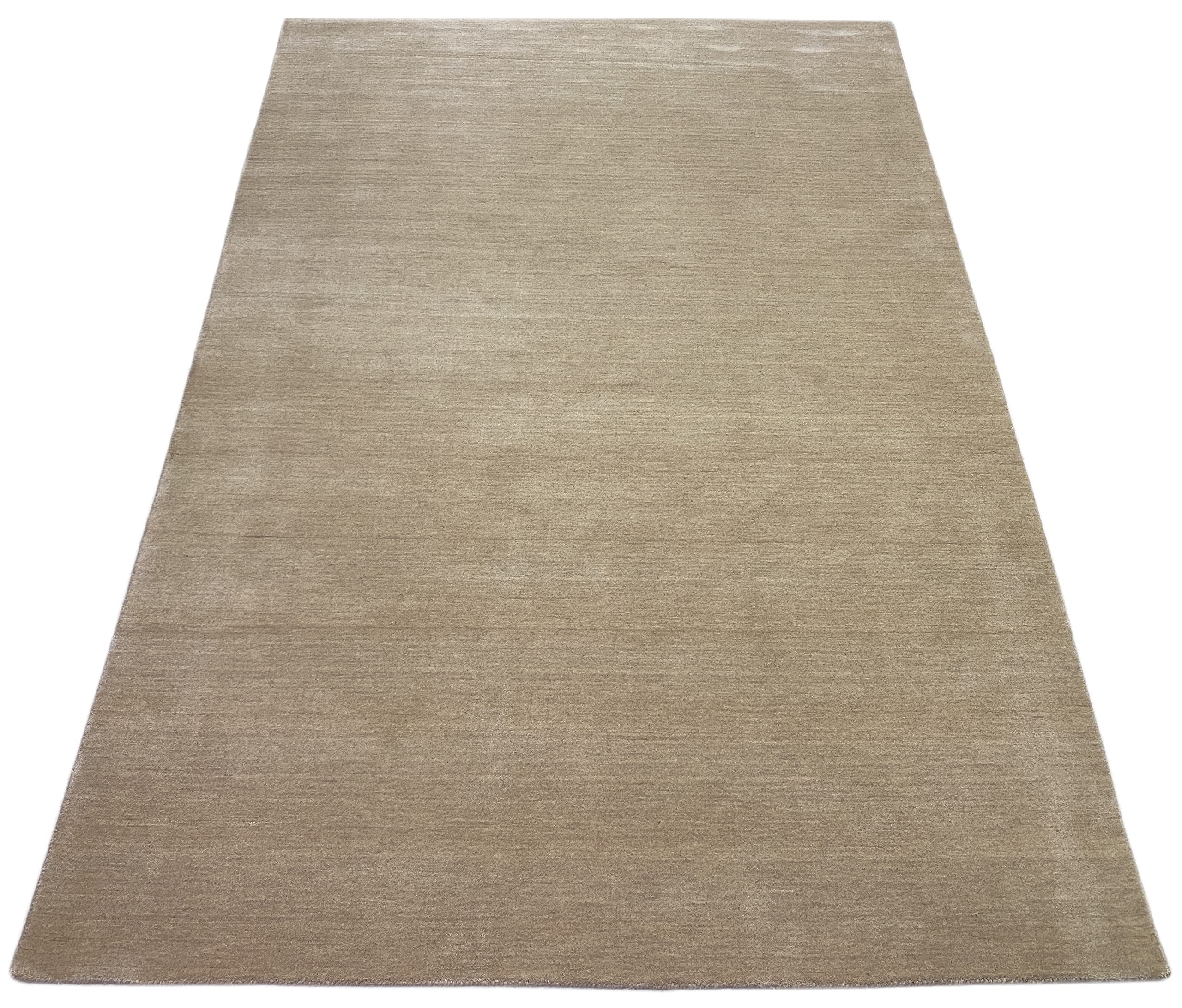 WAWA TEPPICH Handgefertigter orientalischer Gabbeh Teppich aus 100% Wolle Loom Handgewebte 200 x 300 cm Beige