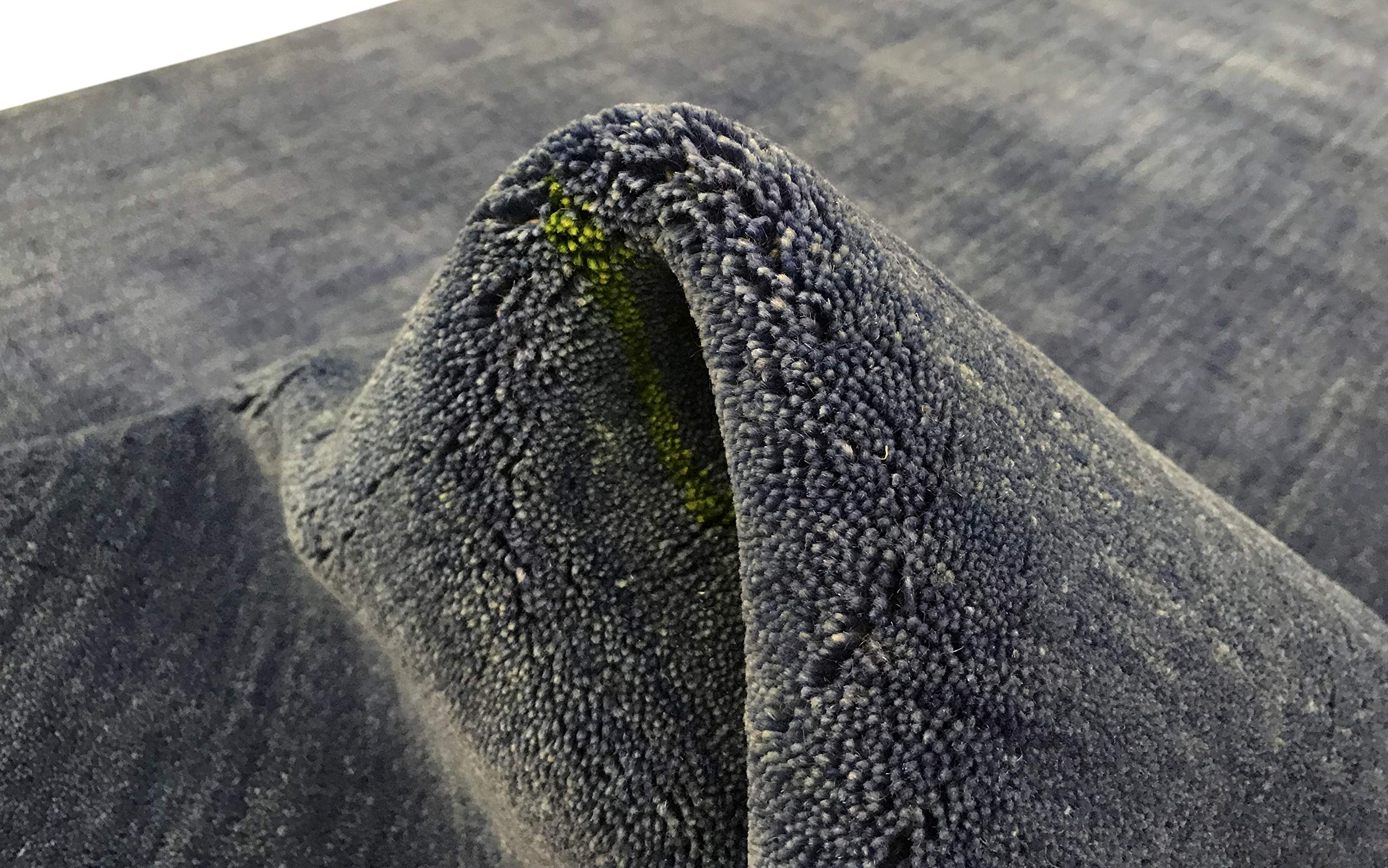 WAWA TEPPICHE Orientteppich Handgewebt Gabbeh Loom Handgefertigt Teppich 100% Wolle Lori Buff Debbich (BLU, 170 x 240 cm)