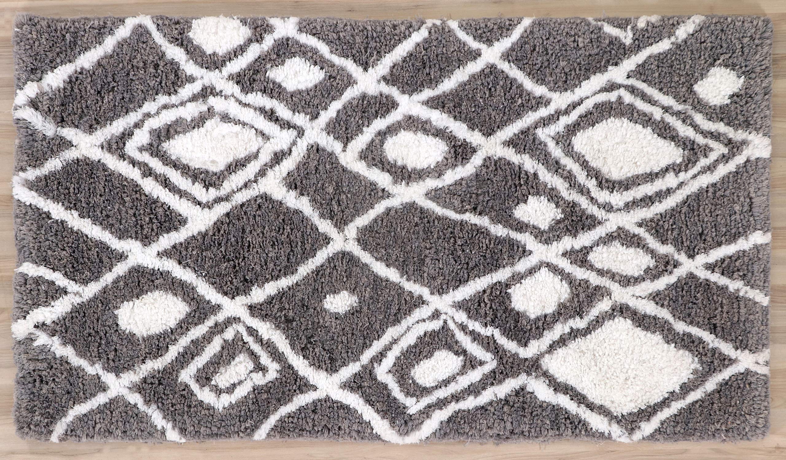 Shaggy Teppich Hochflor Langflor Teppiche Handgetuftet ~ 100% Polyester ~ 3 Größen & 3 Farben