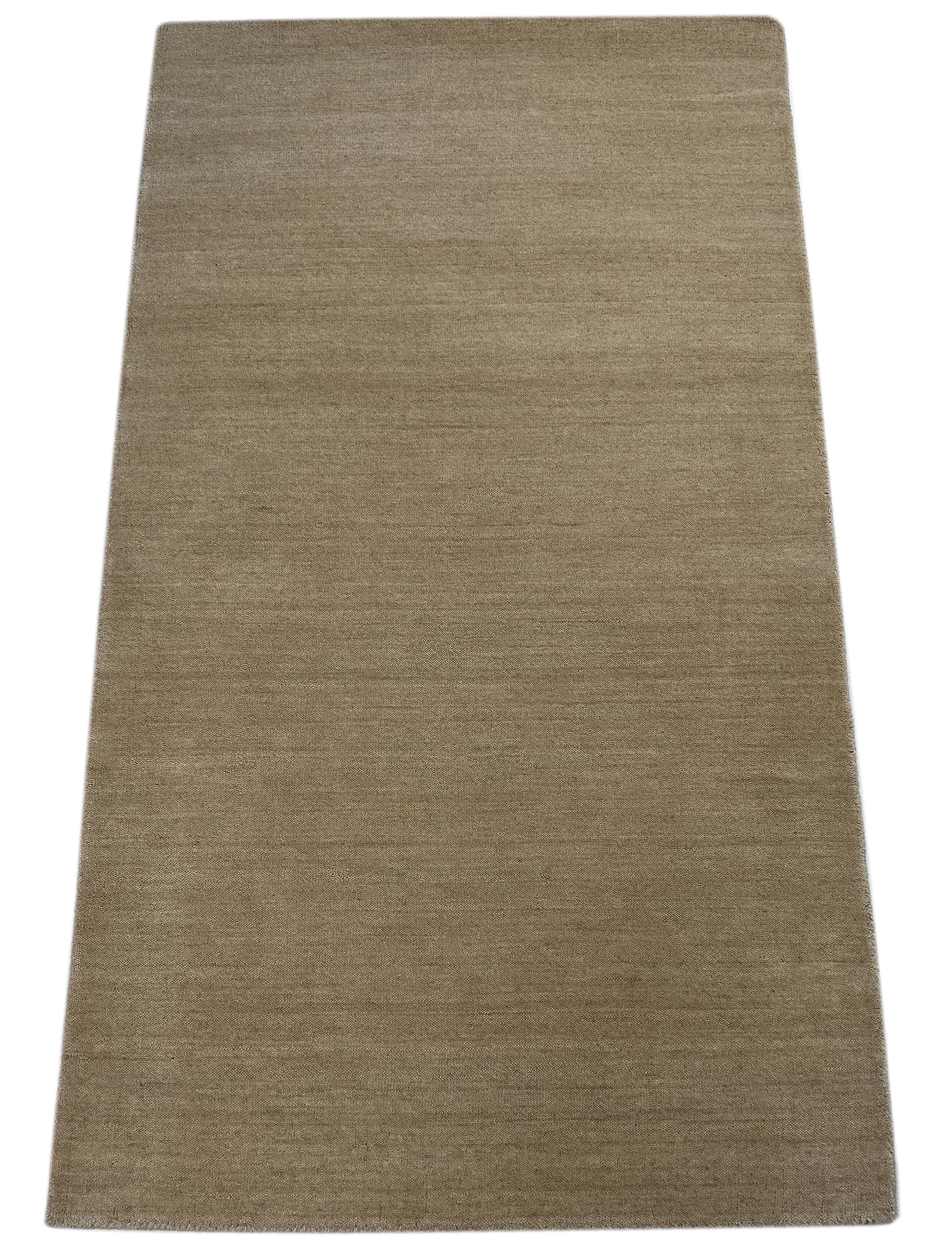 Gabbeh Beige Teppich 100% Wolle Handgewebt Orientteppich Loom Lori (70 x 140 cm, Beige)