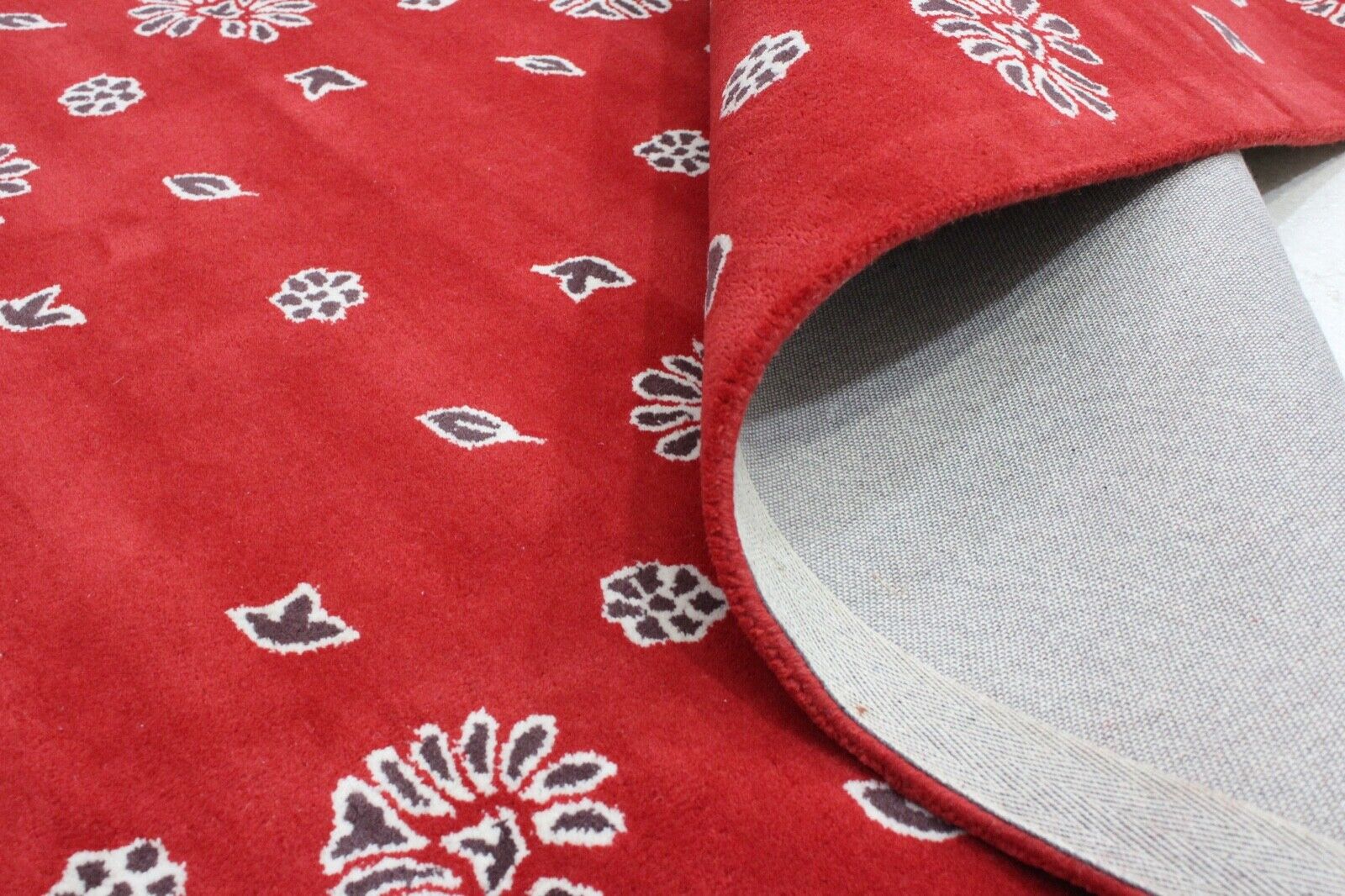 Rot Teppich 200X300 CM 100% Wolle Handarbeit Designer Orientteppich WT2