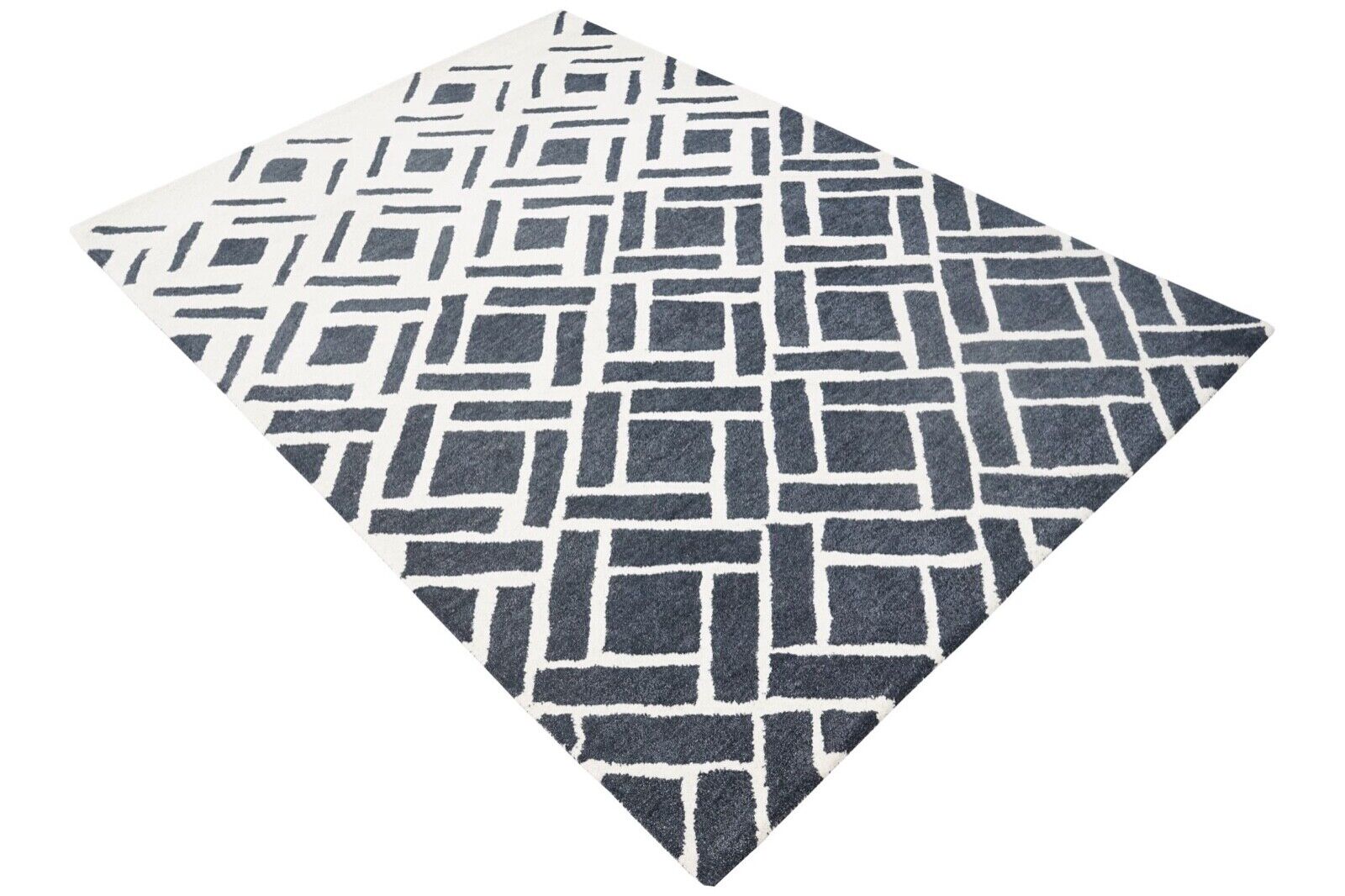 Beige 160x230 cm rug, 100% wool, oriental rug, hand-tufted, HT378