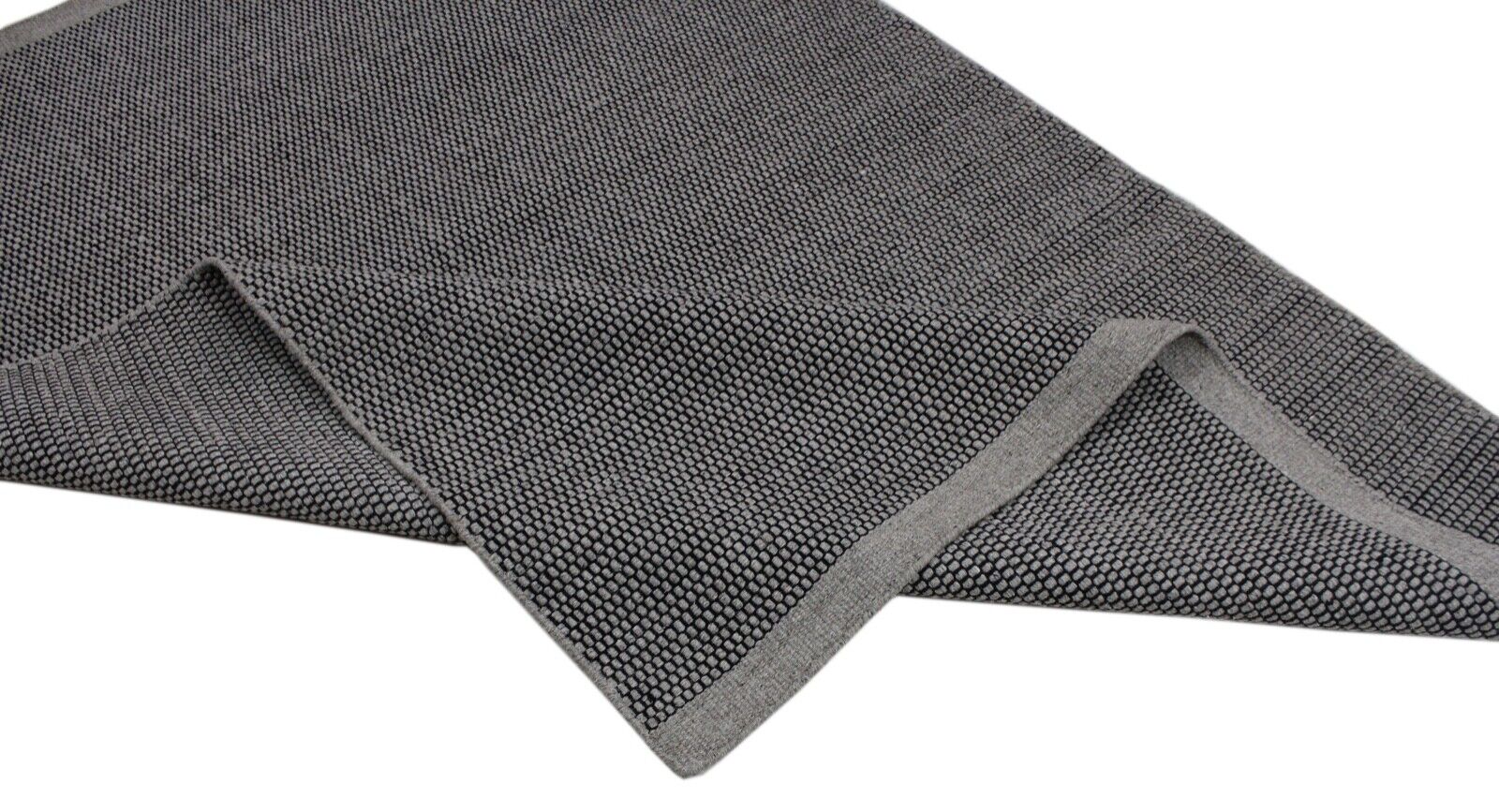 Grau Wohnzimmer 100% wolle Teppich Flachgewebe Bunt 170x240 cm Kilim Handgewebt