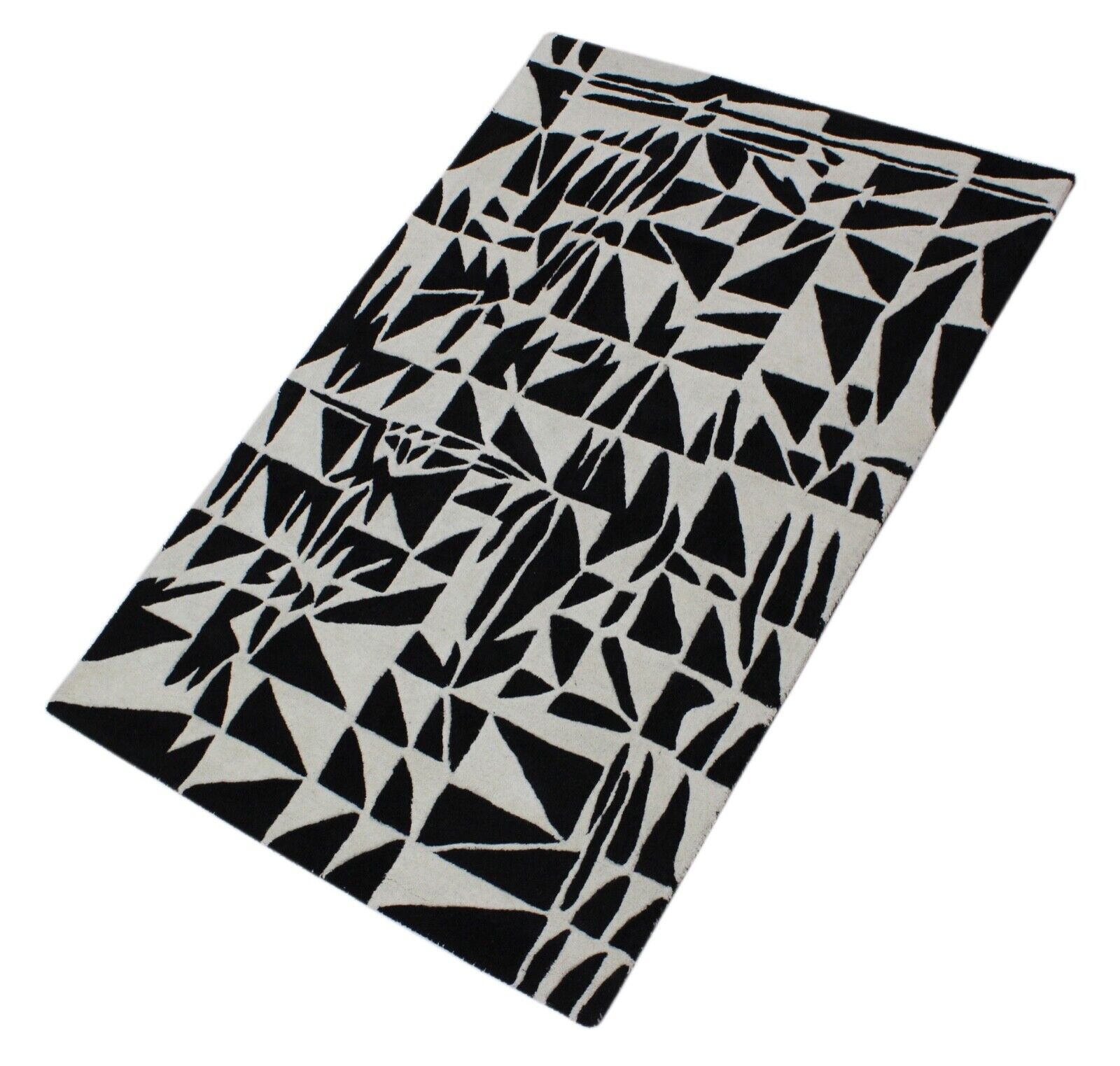 Mustanbeige 100% villamatto 120x180 cm käsintehty, käsin tuftattu ME4