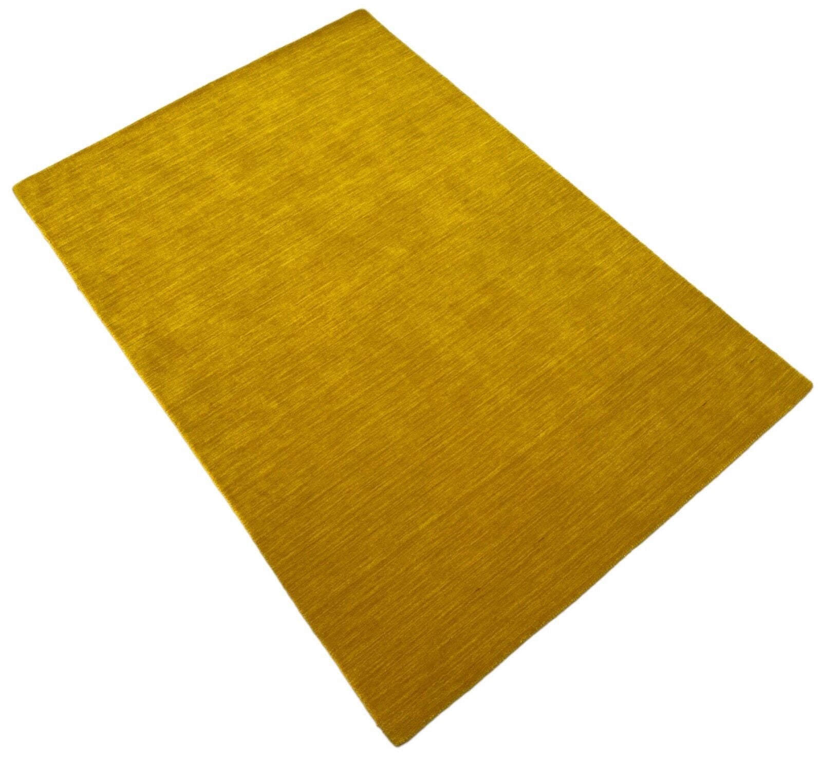 Gabbeh Gold Teppich 140x200 cm Handgewebt 100% Wolle Lori Buff Gelb G630