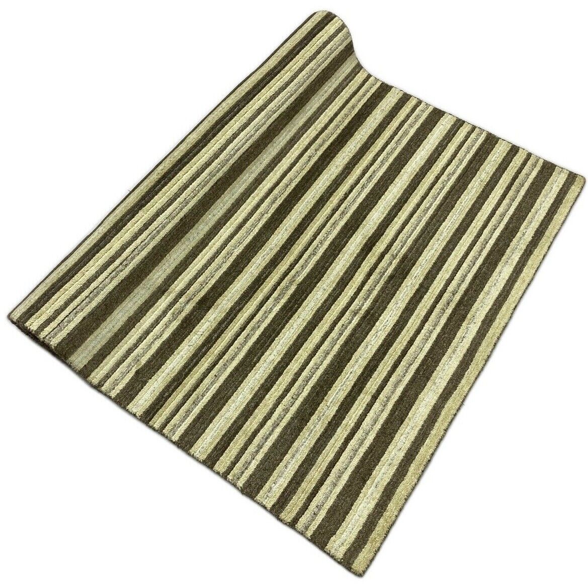 Teppich 100% Wolle Grau Beige Gabbeh lori Handgewebt 114x180 cm dp Garn S96