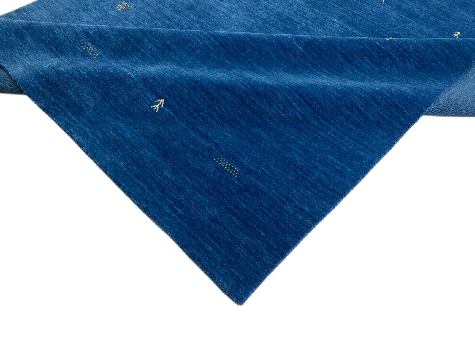 Preproga Gabbeh modra 160x230 cm ročno tkana 100% volna Lori Debbich Loom G64T6