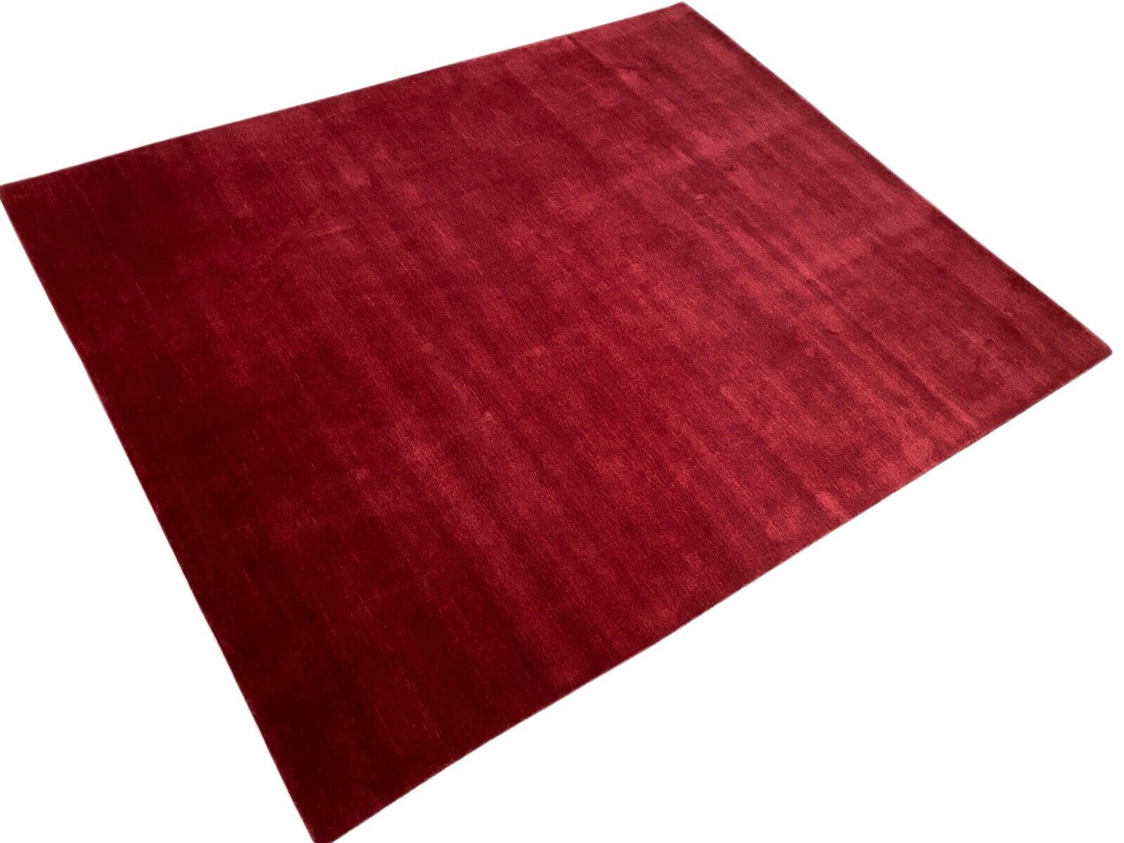 Rot Teppich 100% Wolle Orientteppich Gabbeh Loom Handgefertigt 244X300 CM