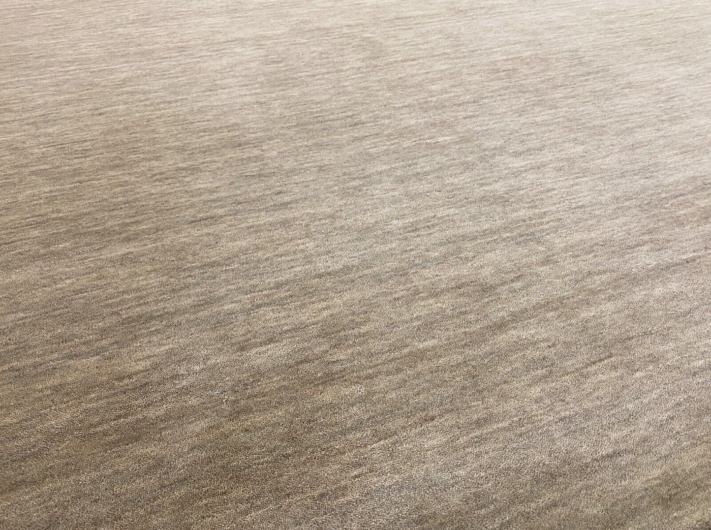 Gabbeh Beige Teppich 100% Wolle Handgewebt Loom Lori Debbich 240x295 cm