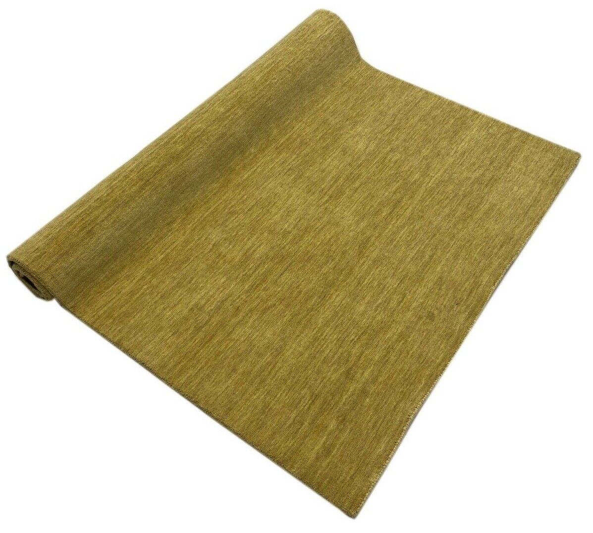 Gabbeh Teppich Dunkel Beige Gold 100% Wolle 124x180 cm Handgewebt Lori WR102