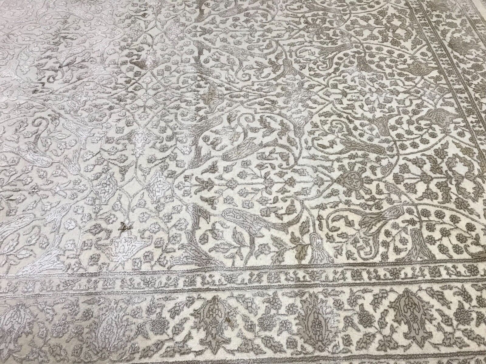 Teppich Handgeknüpfte Orientteppich Hoch Qualität Seide und Wolle 195X303 CM