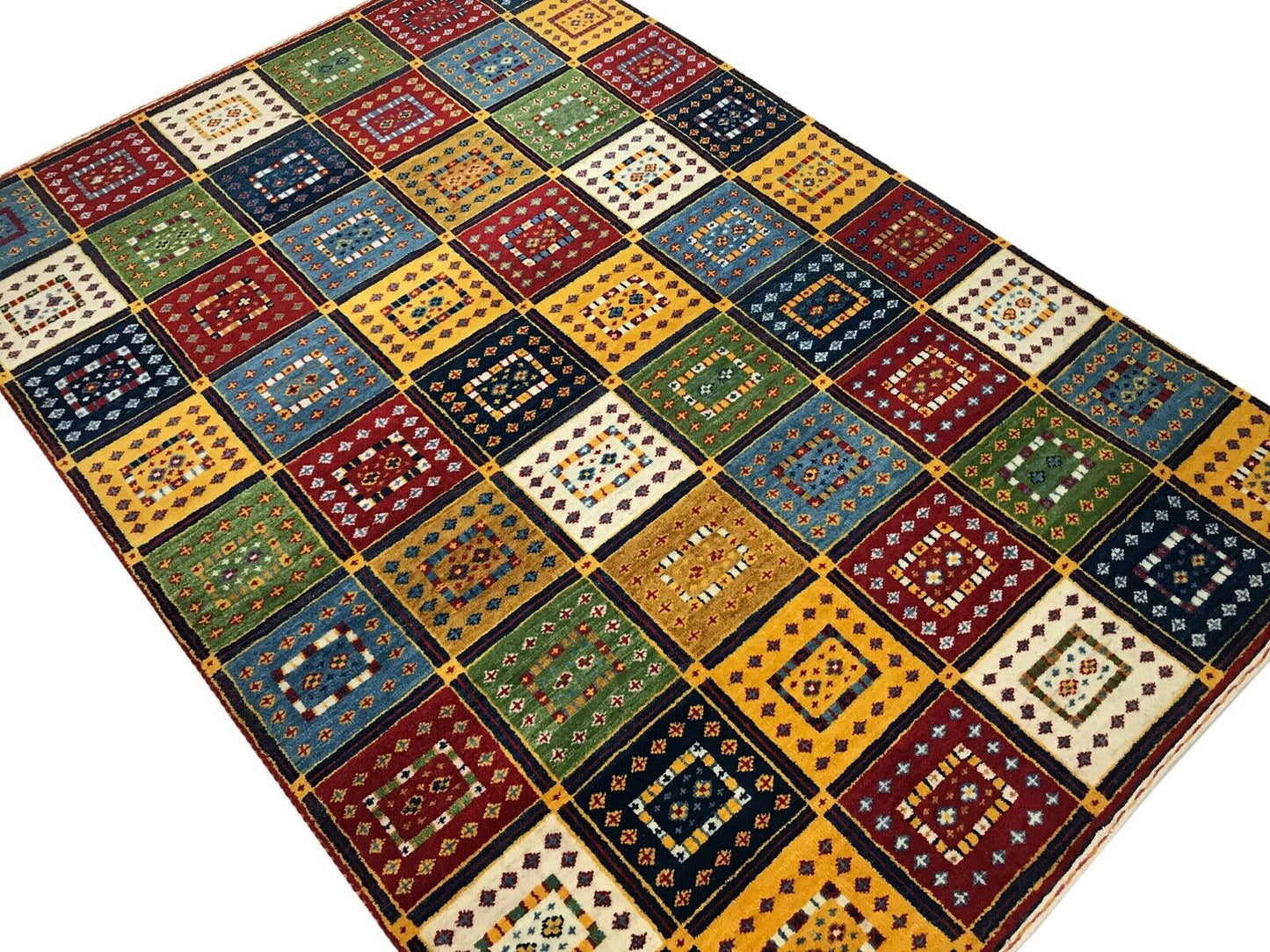 Handgeknüpft Teppich 140X200 cm 100% Wolle Handgeknüpft Orientteppich Gabbeh
