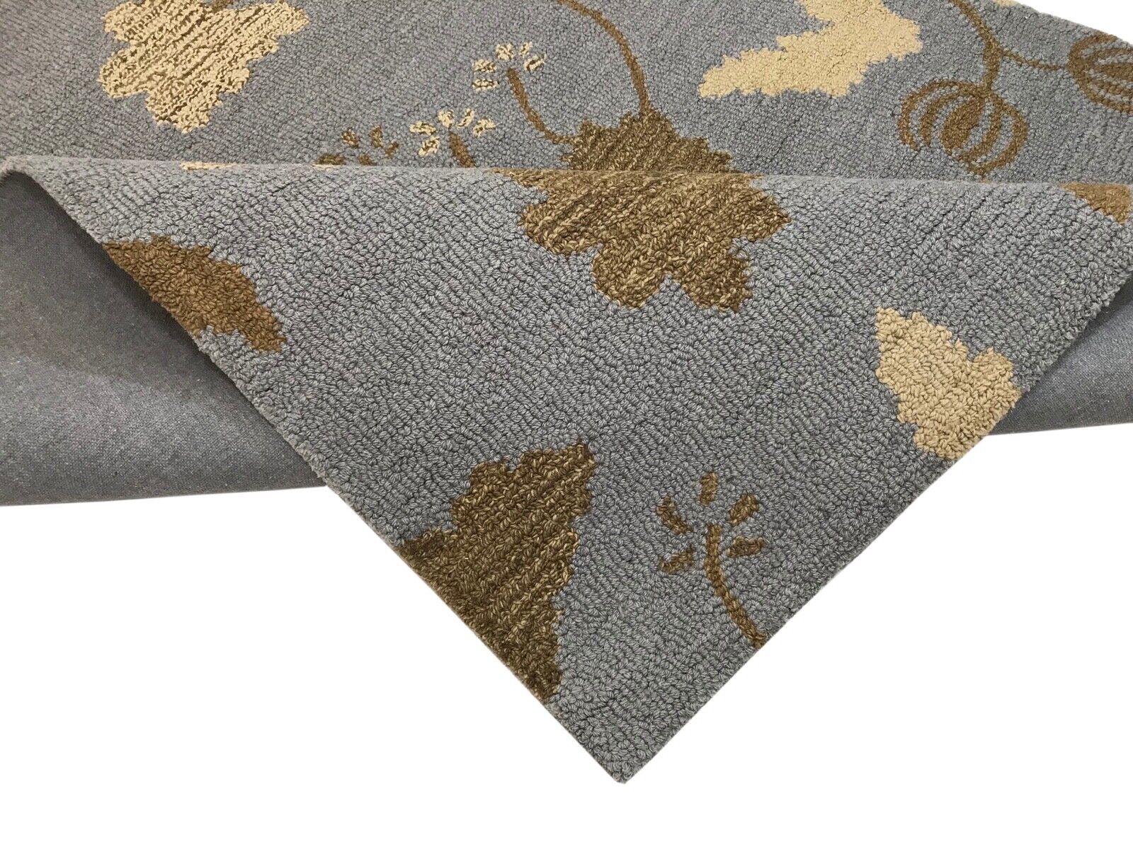 Teppich 100% Wolle Grau Grün Handarbeit Designer Orientteppich 150X240 CM MH888