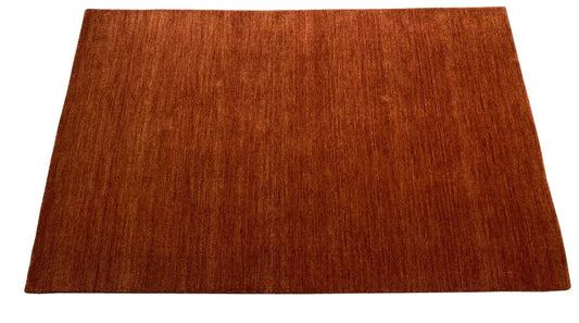 Orientteppich Gabbeh Braun Orange Rot Teppich Handgefertig 100% Wolle 140X200 cm