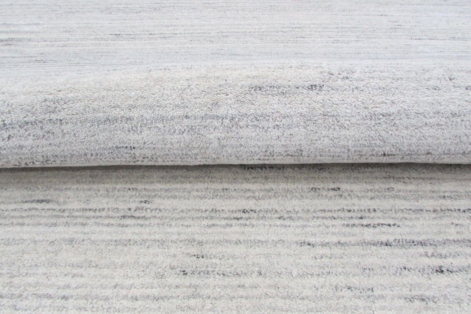 Beige Teppich 200X300 CM 100% Wolle Handgetuftete Handarbeit Designer T889