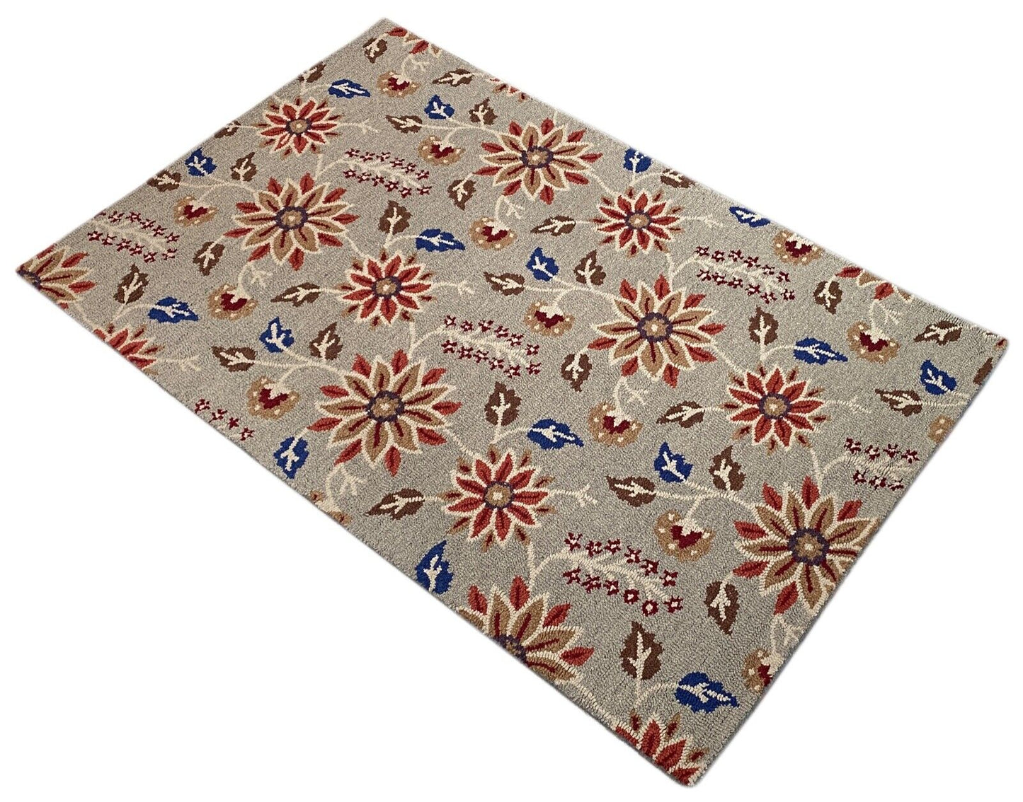 Teppich 100% Wolle Grau Orientteppich 150X240 cm Handgetuftet MH918