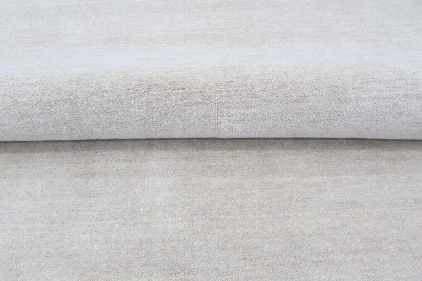 Beige Teppich 200X300 CM 100% Wolle Handgetuftete Handarbeit Designer T890