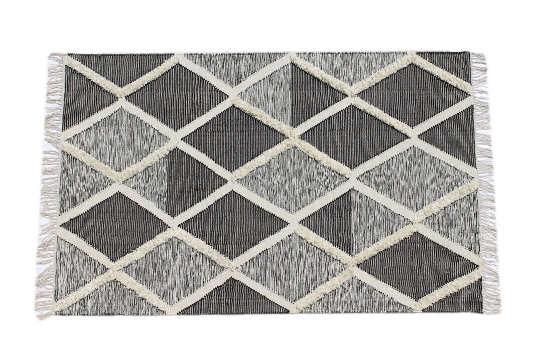 Kilim 100% Wolle Teppich Dhurry Handgewebt Beige Dhurrie, Kelim 155X240 cm