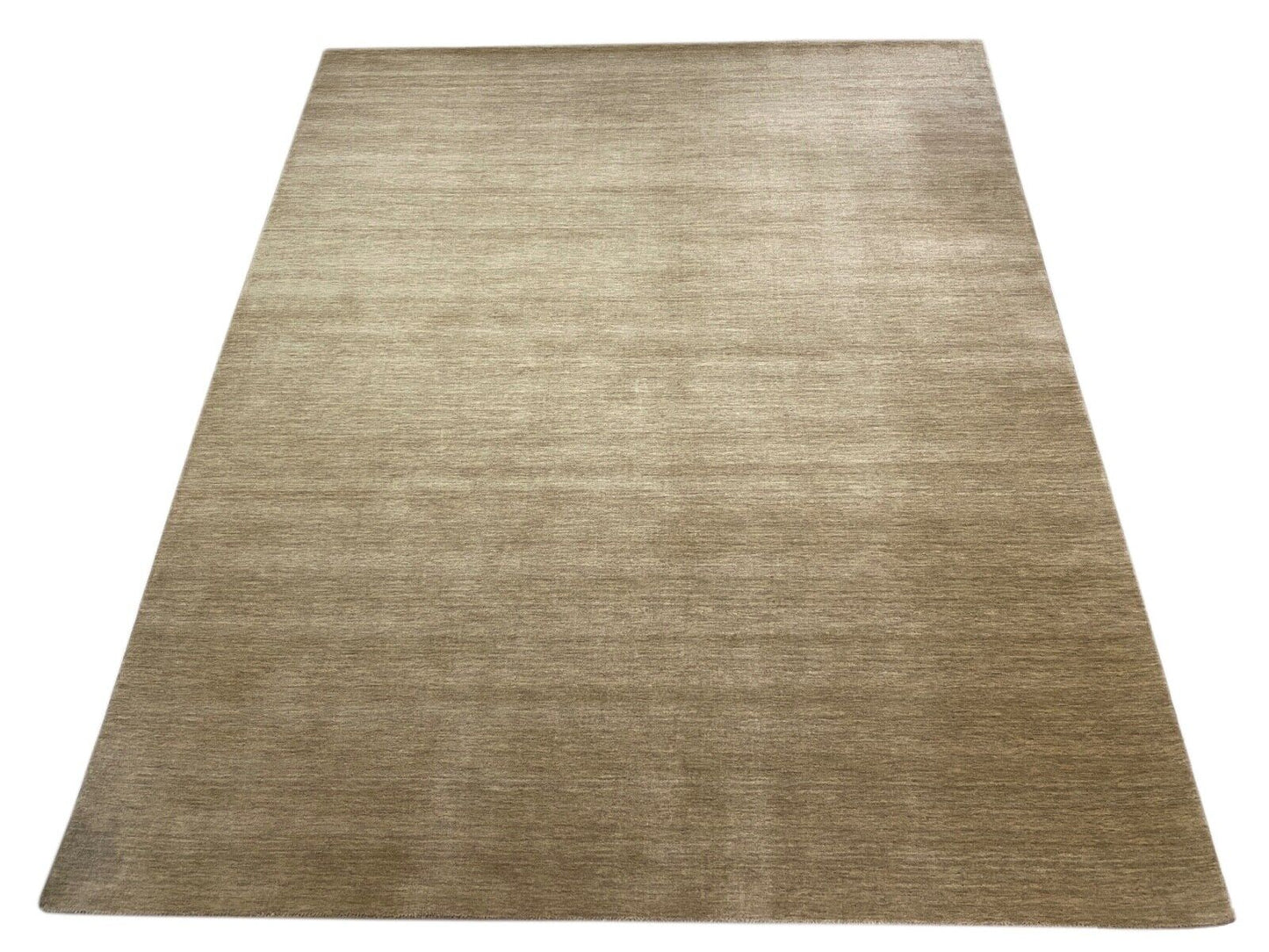 Gabbeh Beige Teppich 100% Wolle Handgewebt Loom Lori Debbich 240x295 cm