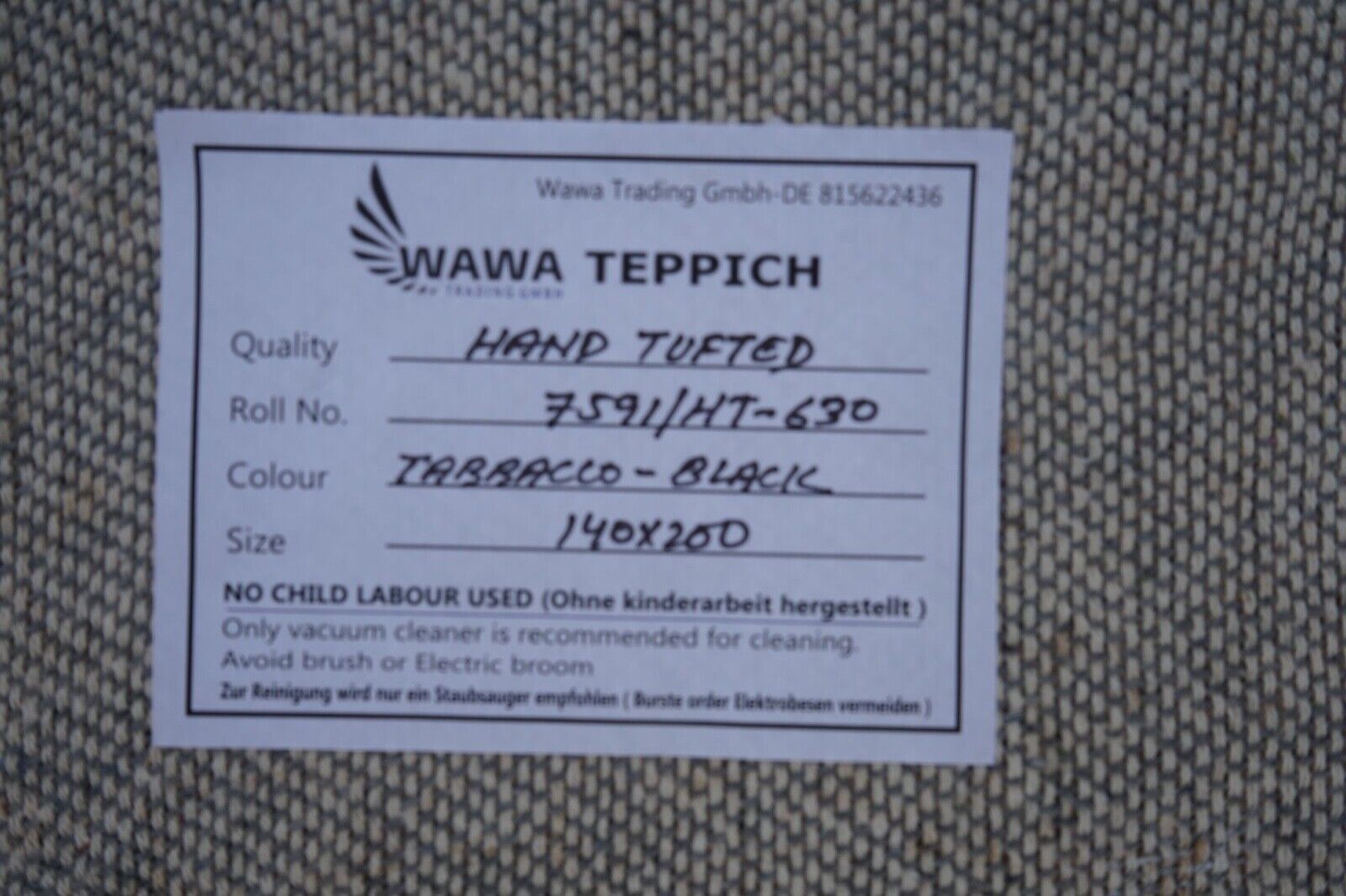 Roze, beige, zwart, 140x200 cm vloerkleed, 100% wol, oosters, handgetuft, HT630