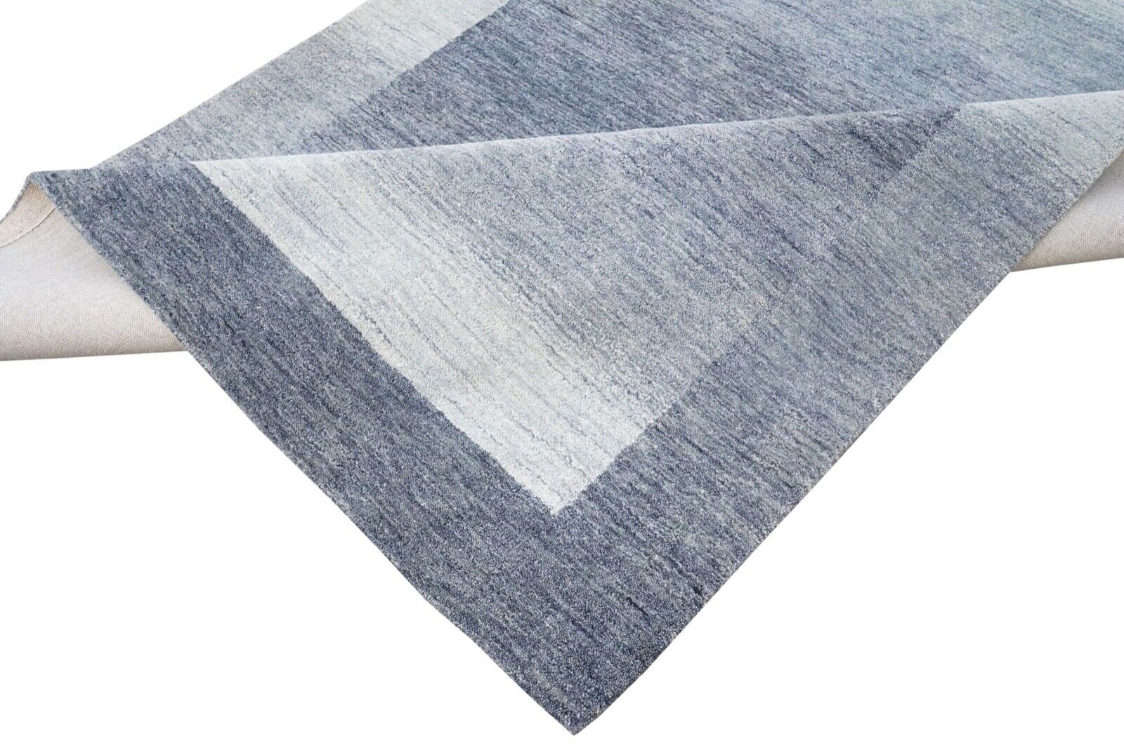 Beige Grau 160X230 cm Teppich 100% Wolle Orientteppich Handgetuftet HT408