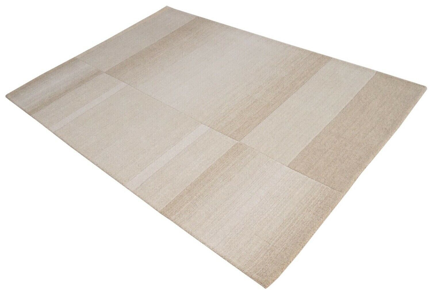 Teppich 100% Wolle Beige 160X230 cm Orientteppich Handgetuftet HT418