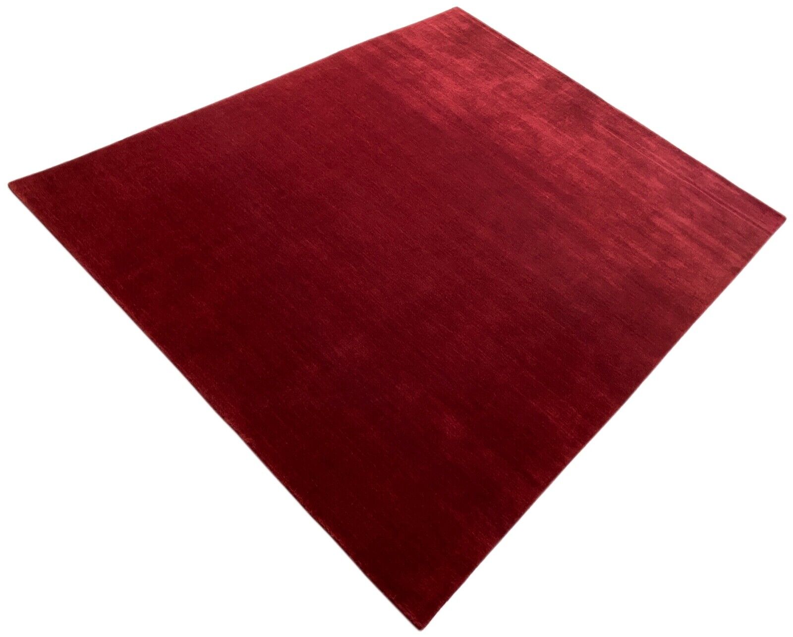 Rot Teppich 100% Wolle Orientteppich Gabbeh Loom Handgefertigt 244X300 CM