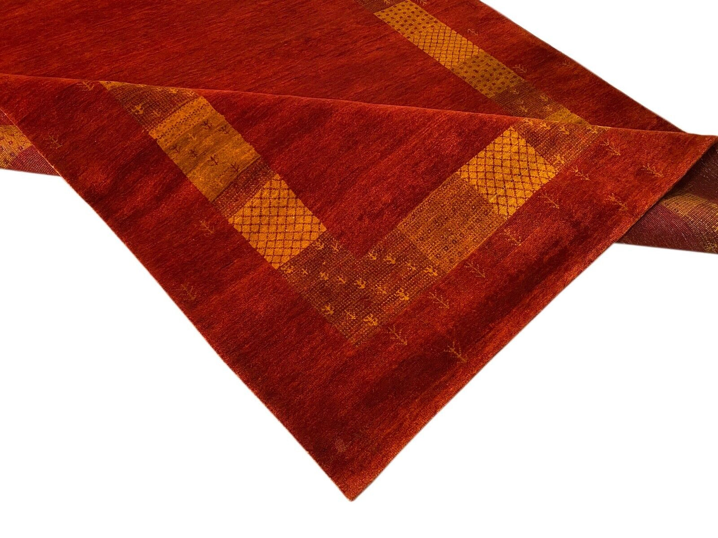 Handgeknüpft Rot Rust Teppich 200X300 cm 100% Wolle Orientteppich 5,2 kg Pro qm