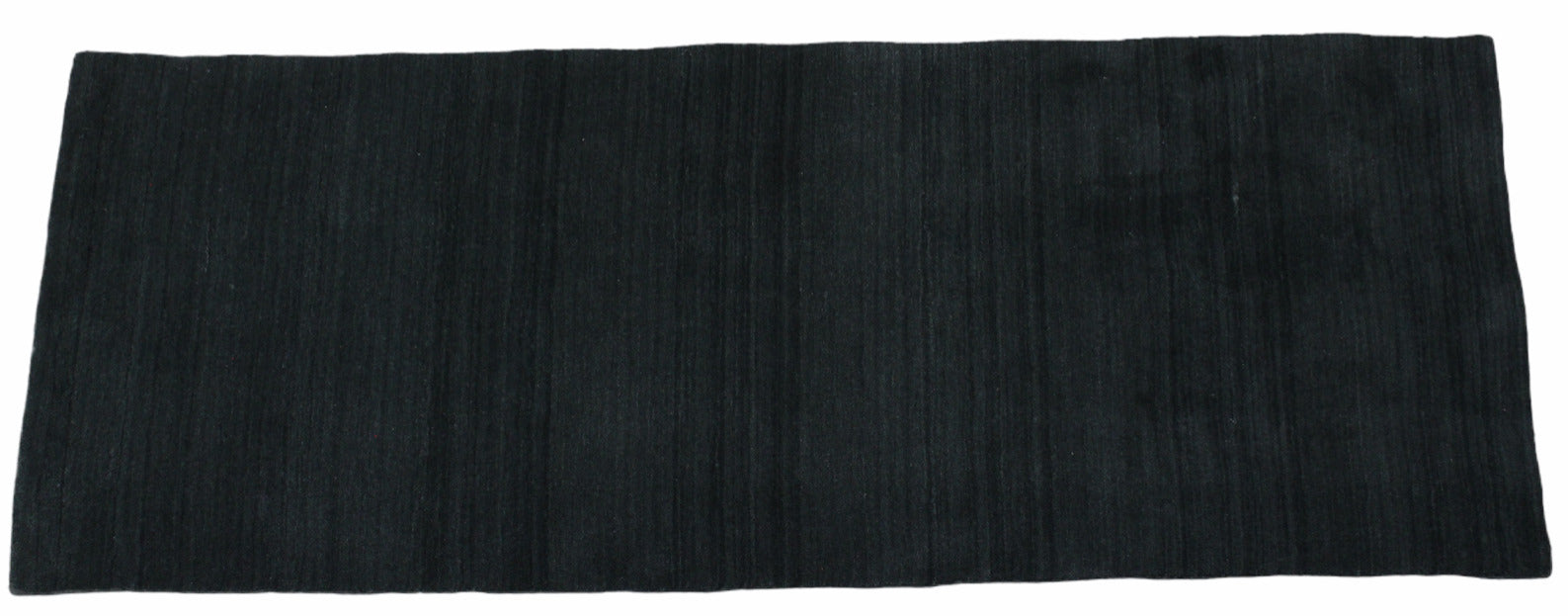 Schwarz Brücke 100% Wolle 73X200 cm Handgewebter Teppich Orientteppich C12