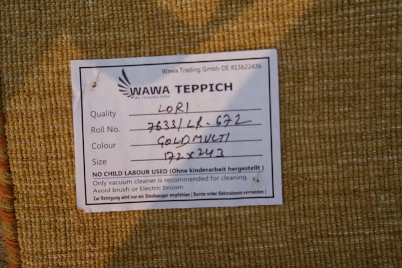 Gabbeh Teppich Oranžová Béžová Zelená 100% Wolle 170x240 cm Loom Handgewebt Lr671