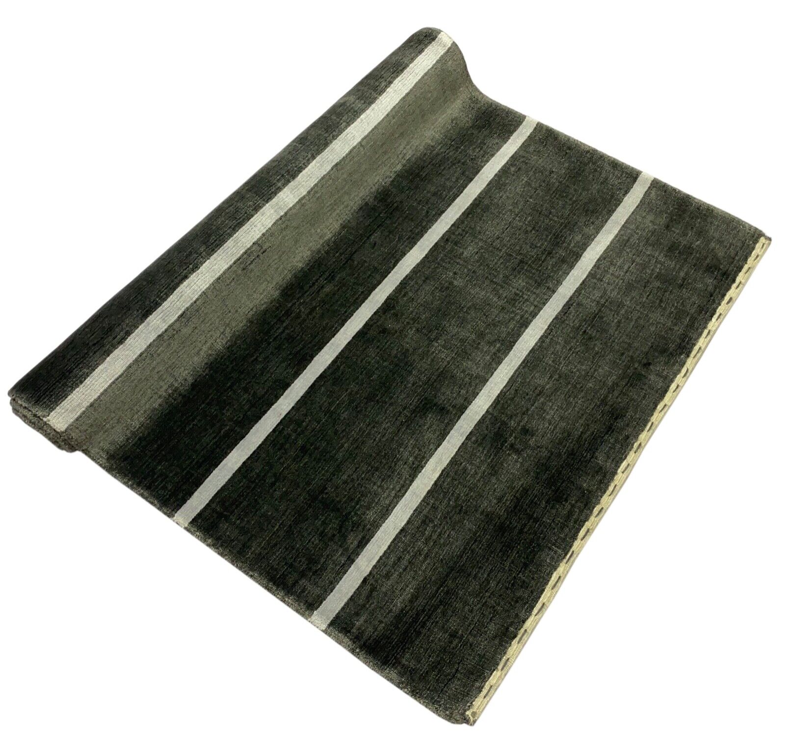 Teppich Braun Grau Schwarz 100% Wolle Gabbeh lori Handgewebt 120x180 cm S175