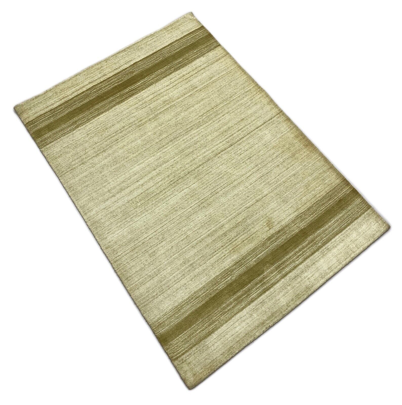 Gabbeh Teppich 100% Wolle Beige loom lori Handgewebt 120x180 cm S42