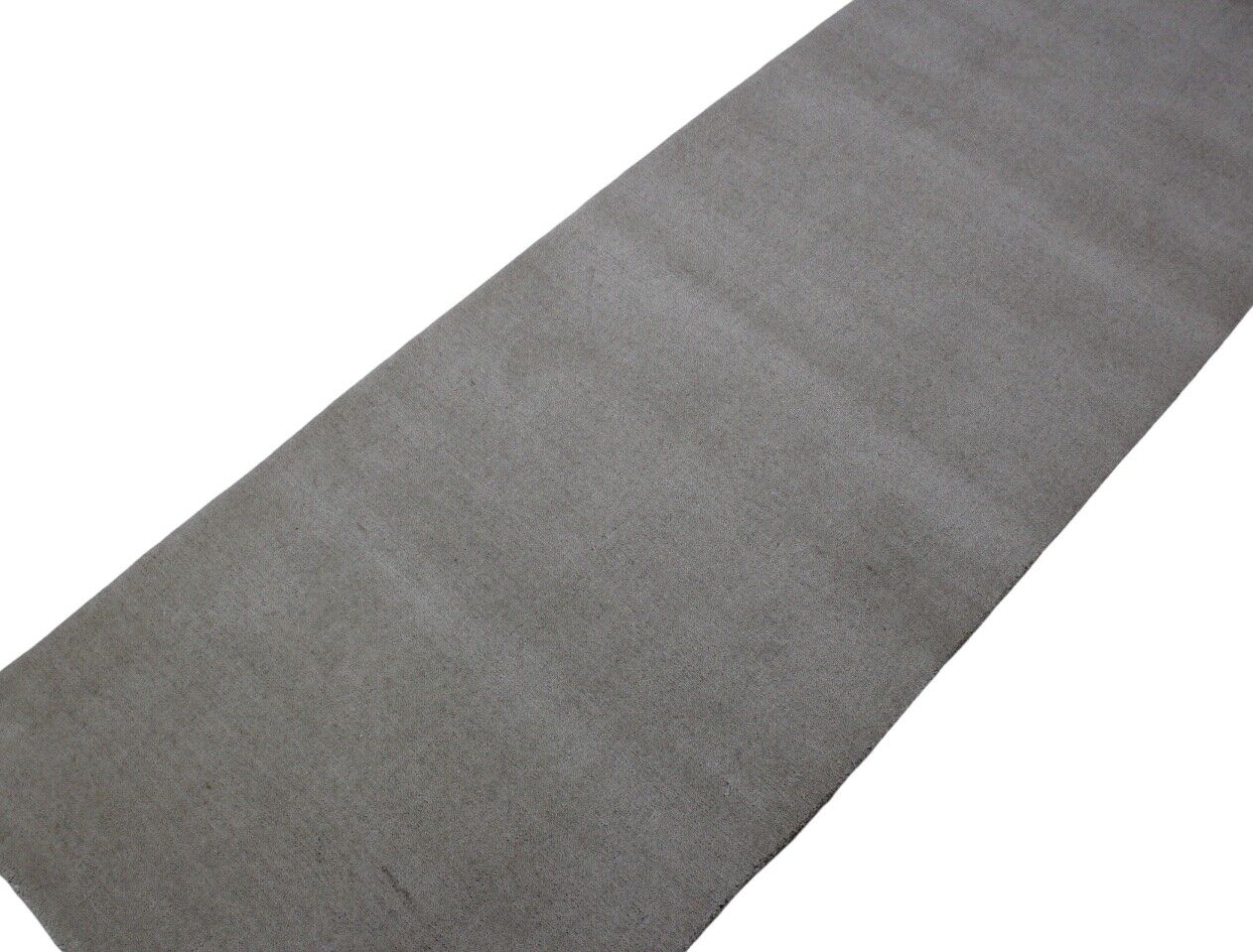 Beige Elfenbe Brücke 100% Wolle 75X200 cm Handgewebter Teppich Orientteppich C9