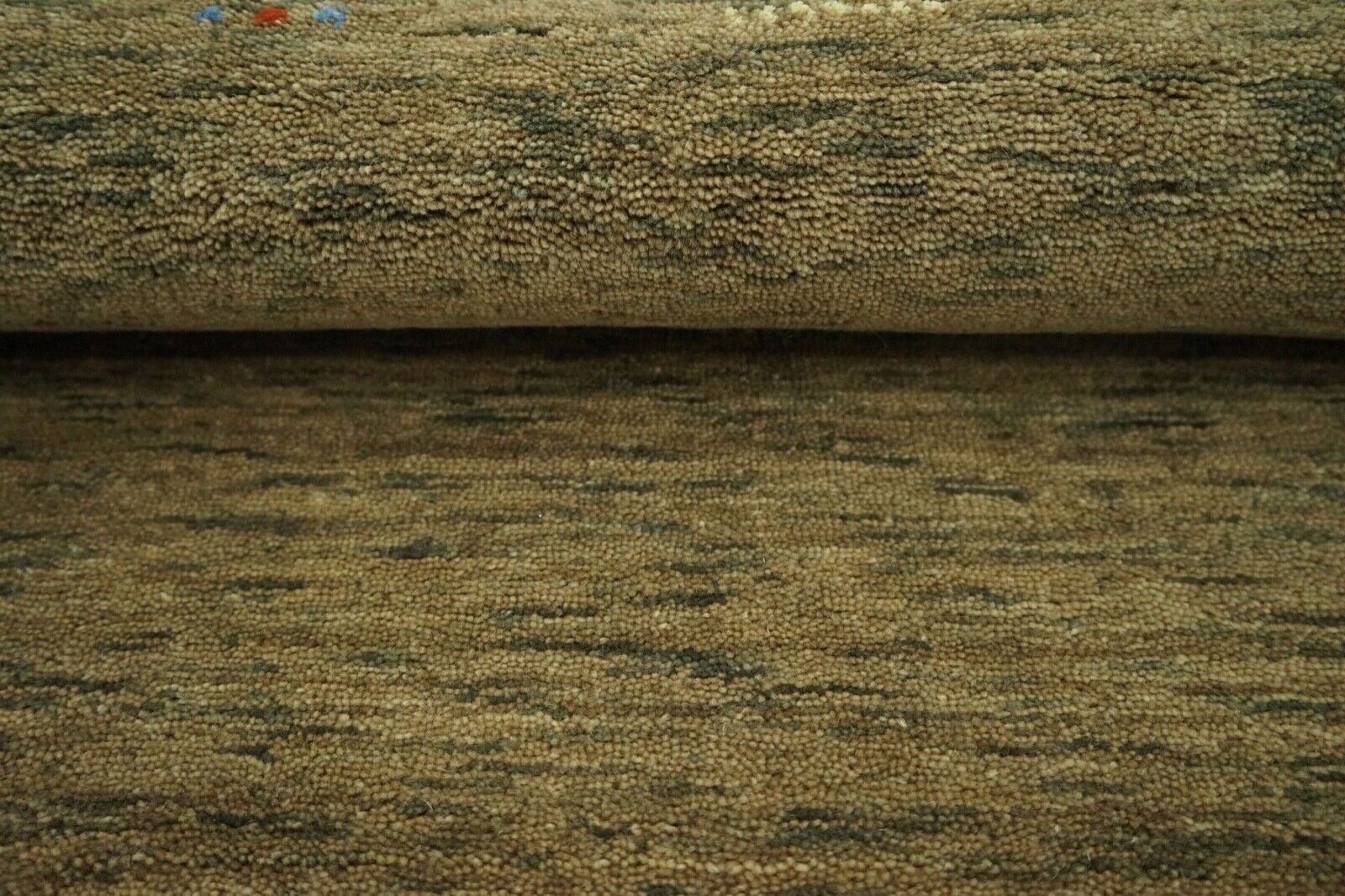 Gabbeh paklājs, tumši bēšs, 100% vilna, 175x240 cm, stelles, ar rokām austs, Lr663