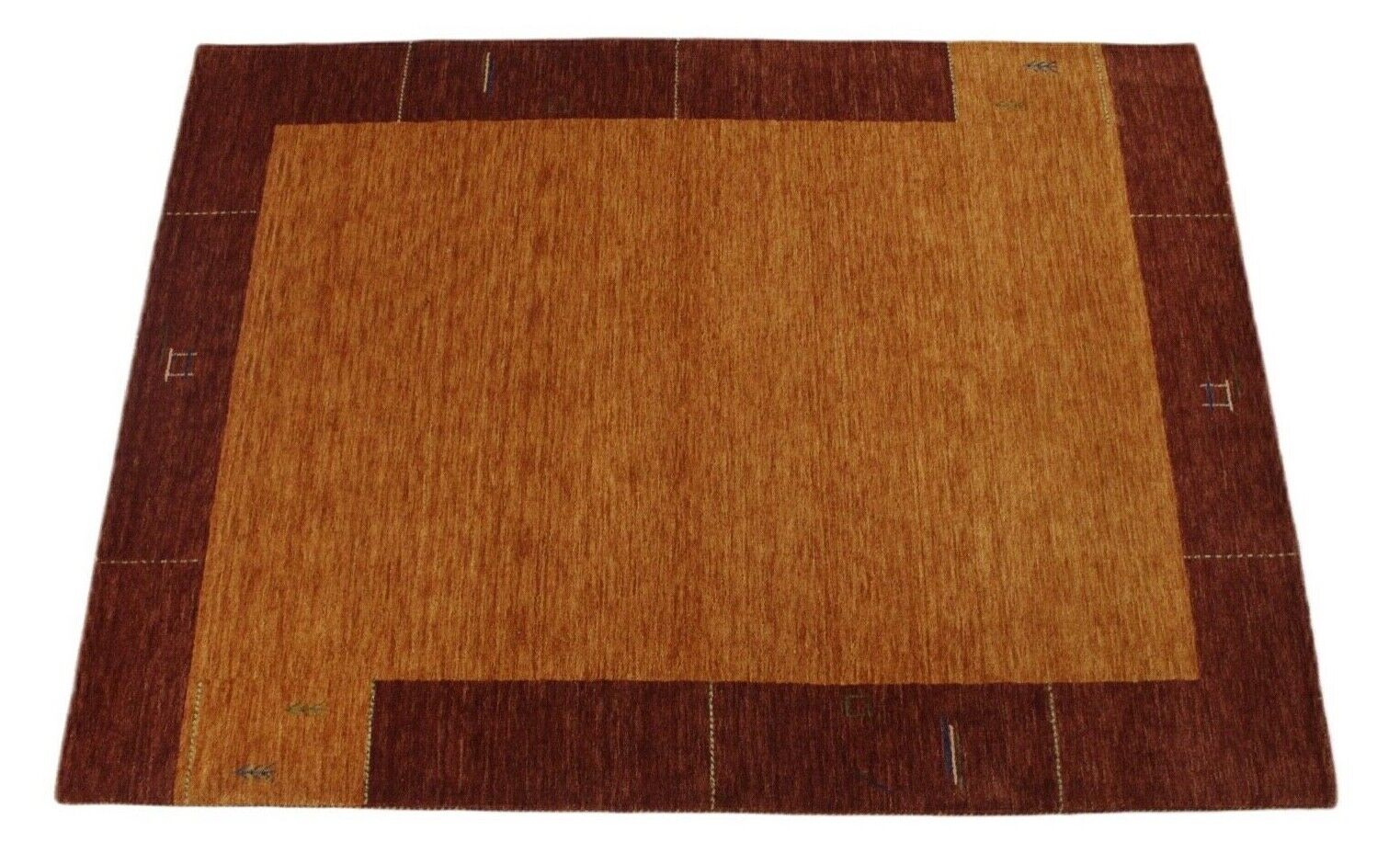 Orange Gold 100% Wolle Gabbeh loom Teppich 175X240 cm Handgewebt WR125