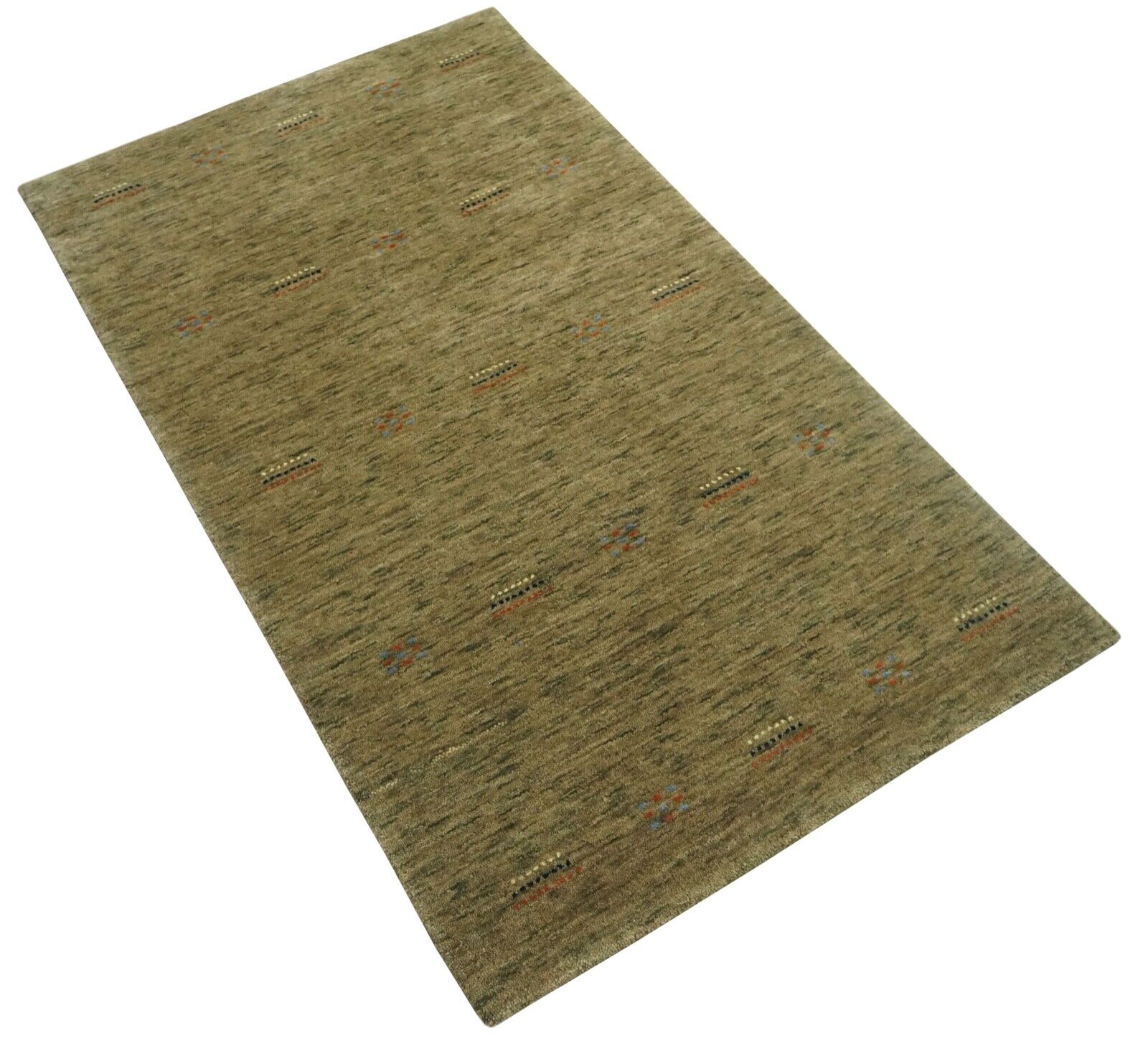 Gabbeh Beige Teppich 100% Wolle Handgewebt 95x160 cm Lori Debbich Lr700