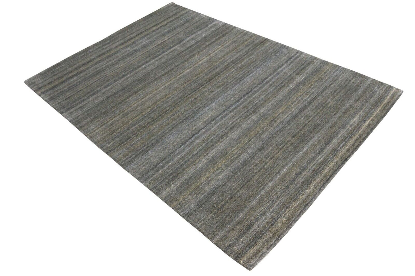 Teppich 100% Wolle Holzkohle Braun 160X230 cm Orientteppich Handgetuftet HT361
