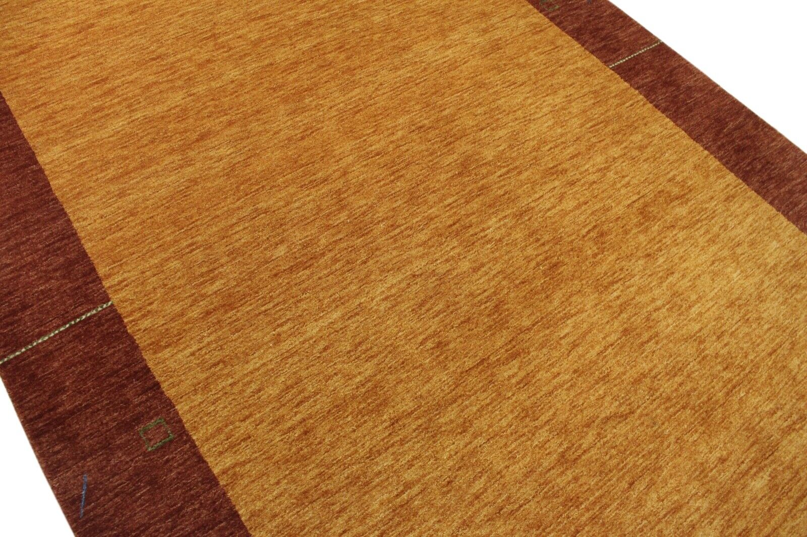 Orange Gold 100% Wolle Gabbeh loom Teppich 175X240 cm Handgewebt WR125