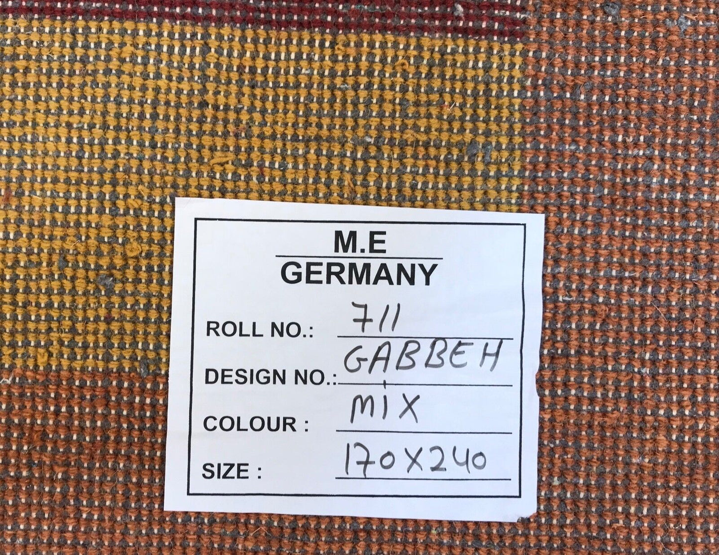 Gabbeh Teppich 170X240 cm 100% Wolle Handgeknüpft Orientteppich G142_R711