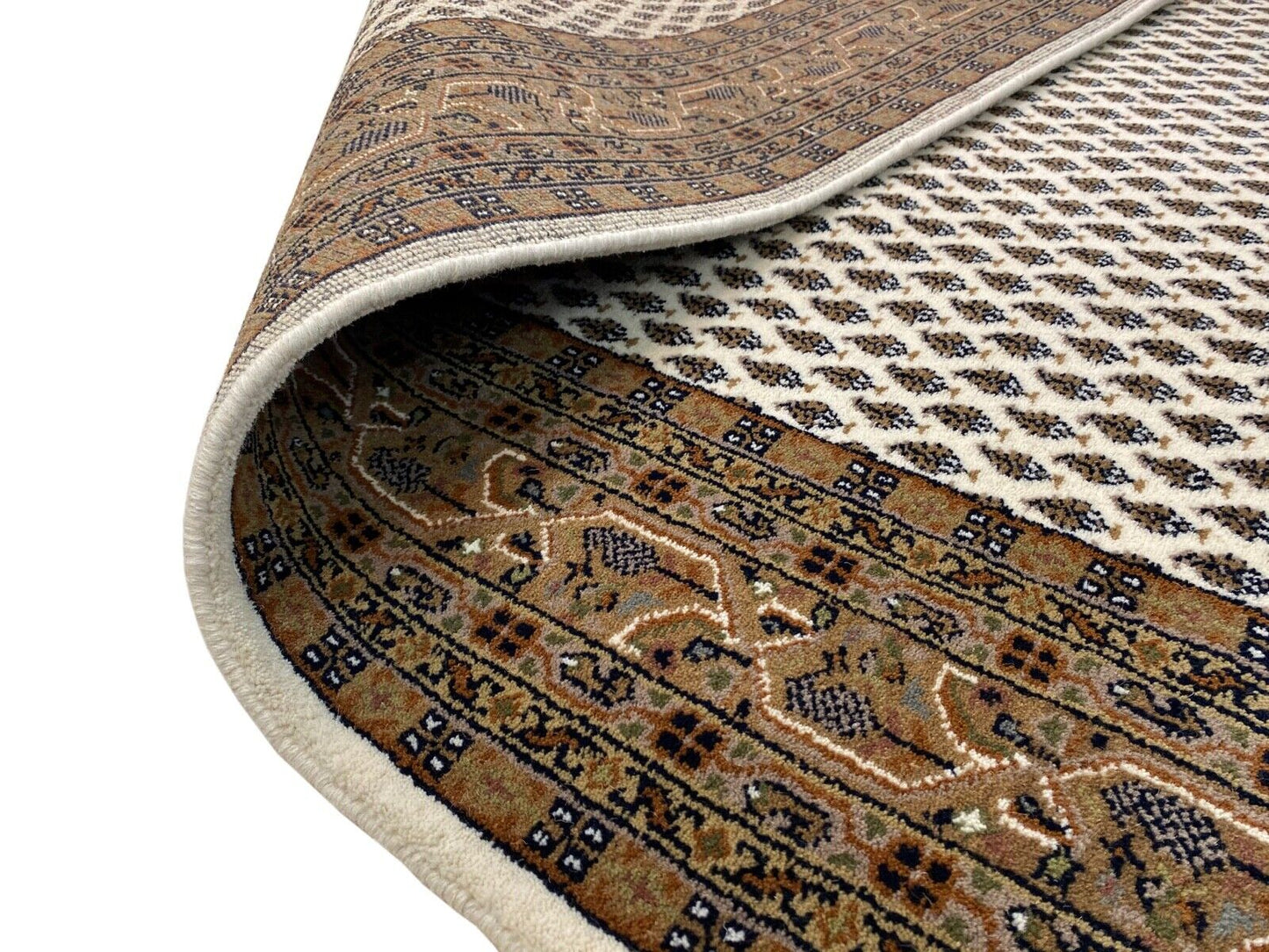 Handgeknüpfte Orientteppich Mir 170X250 cm Schurwolle Beige Teppich 100% Wolle
