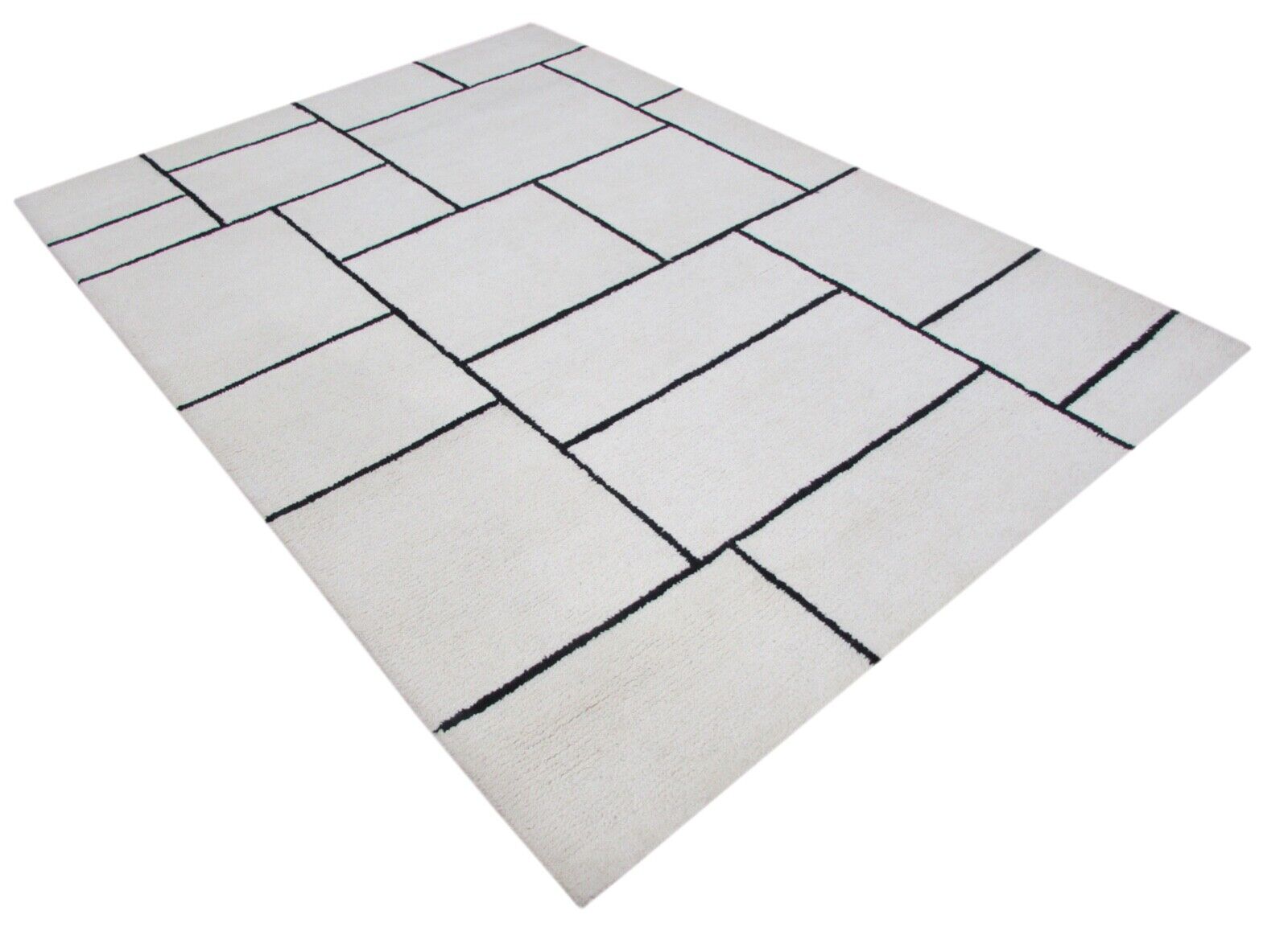 Bež preproga, 100 % volna, 160 x 230 cm, ročno izdelana, ročno tkana, T853