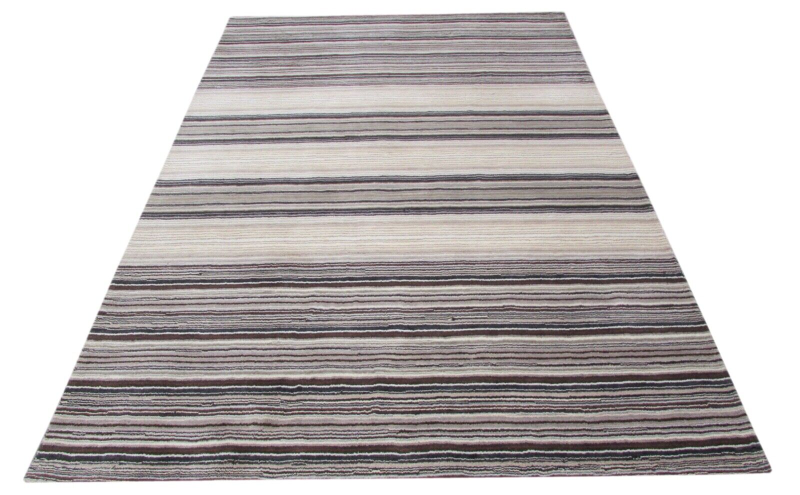 Gråt tæppe, 100% uld, beige, håndvævet orientalsk tæppe, Gabbeh, 160x230 cm, T810