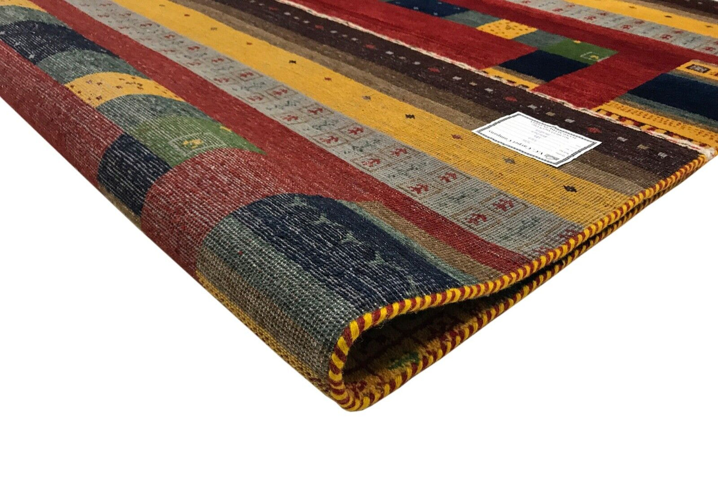 Gabbeh Teppich Naturfarben beige 140X200 cm 100% Wolle Handgeknüpft Hochwertiger